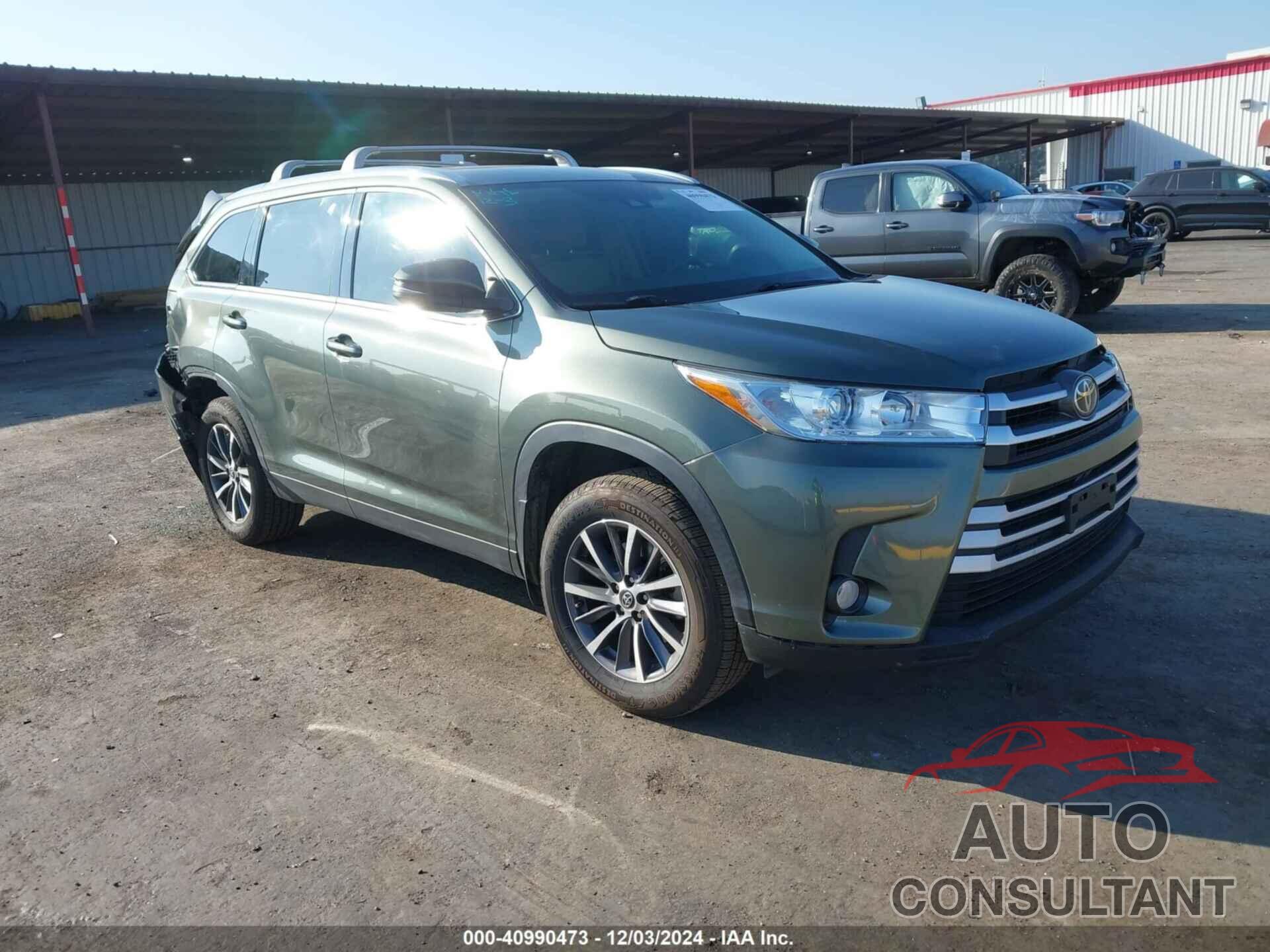 TOYOTA HIGHLANDER 2019 - 5TDJZRFH4KS706223