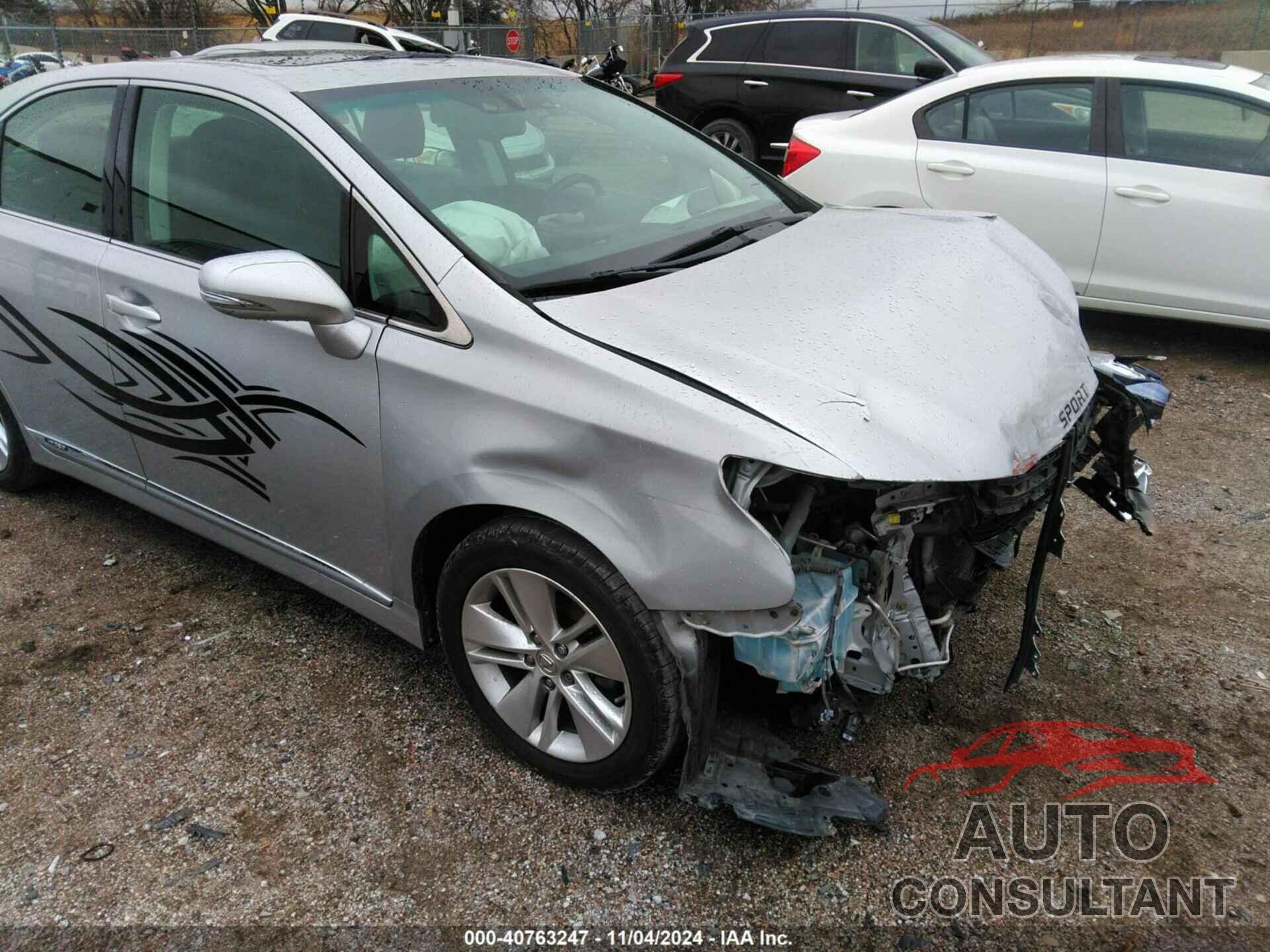 LEXUS HS 250H 2010 - JTHBB1BA1A2036699