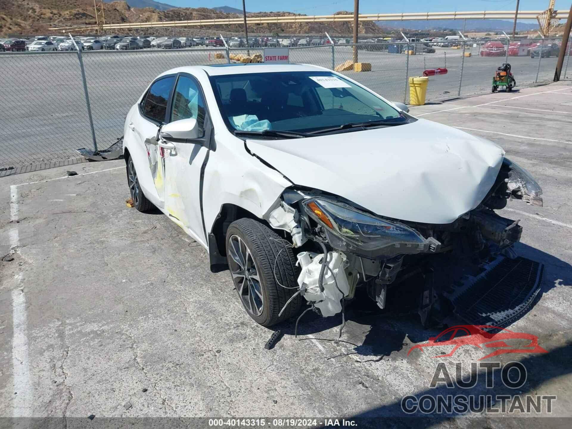 TOYOTA COROLLA 2018 - 5YFBURHEXJP795101