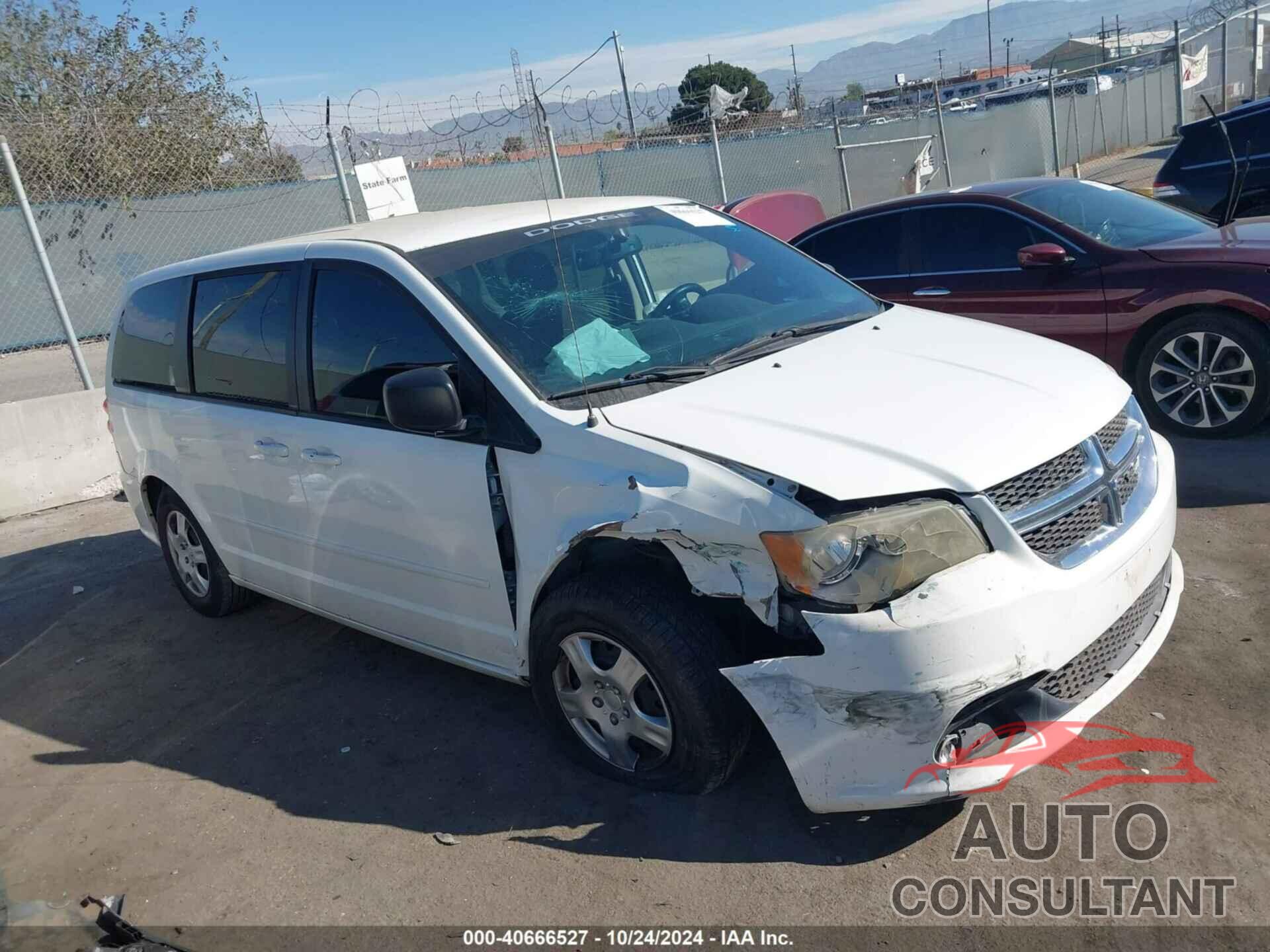 DODGE GRAND CARAVAN 2012 - 2C4RDGBG8CR405144