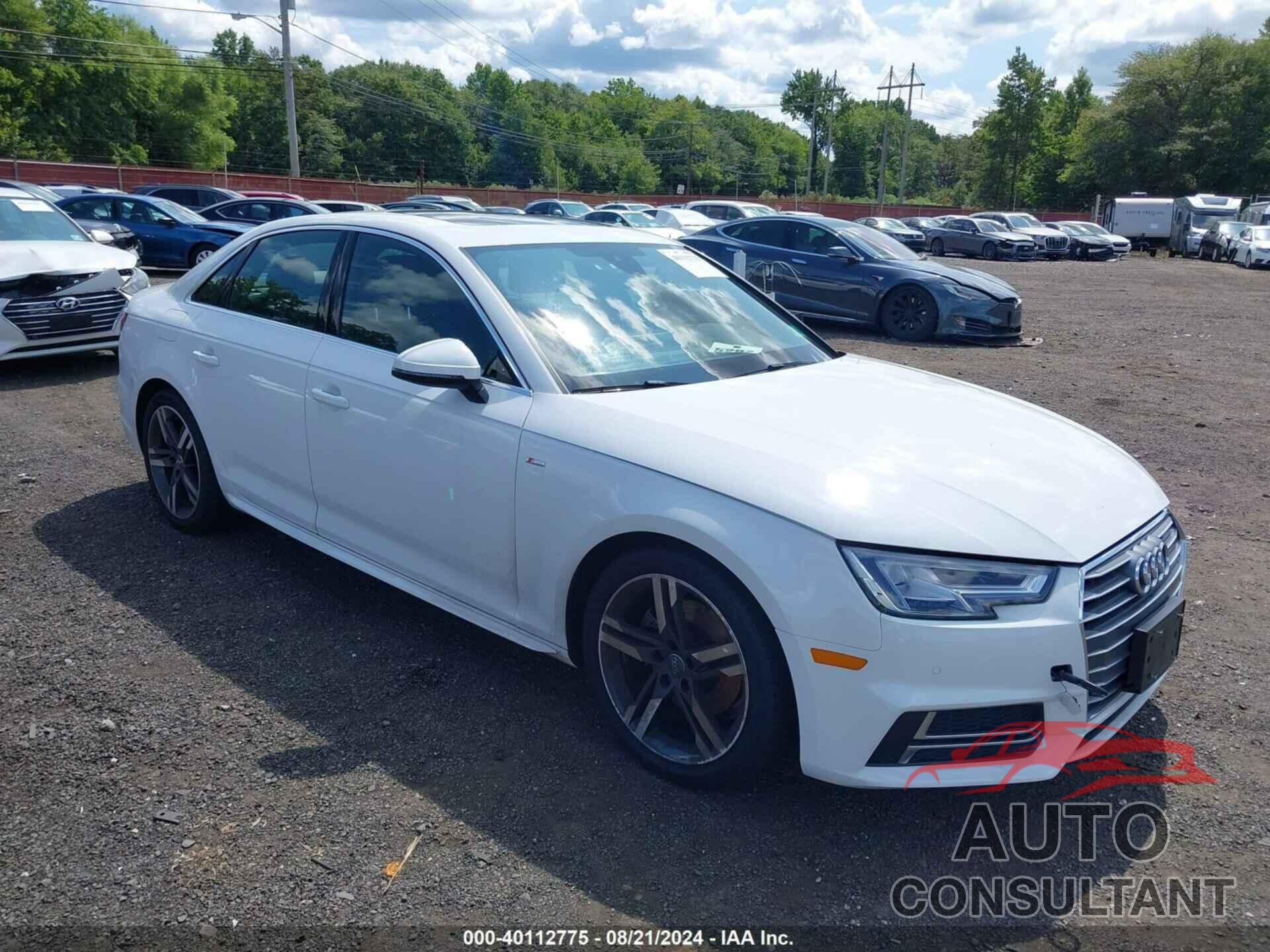 AUDI A4 2018 - WAULMAF43JA209470