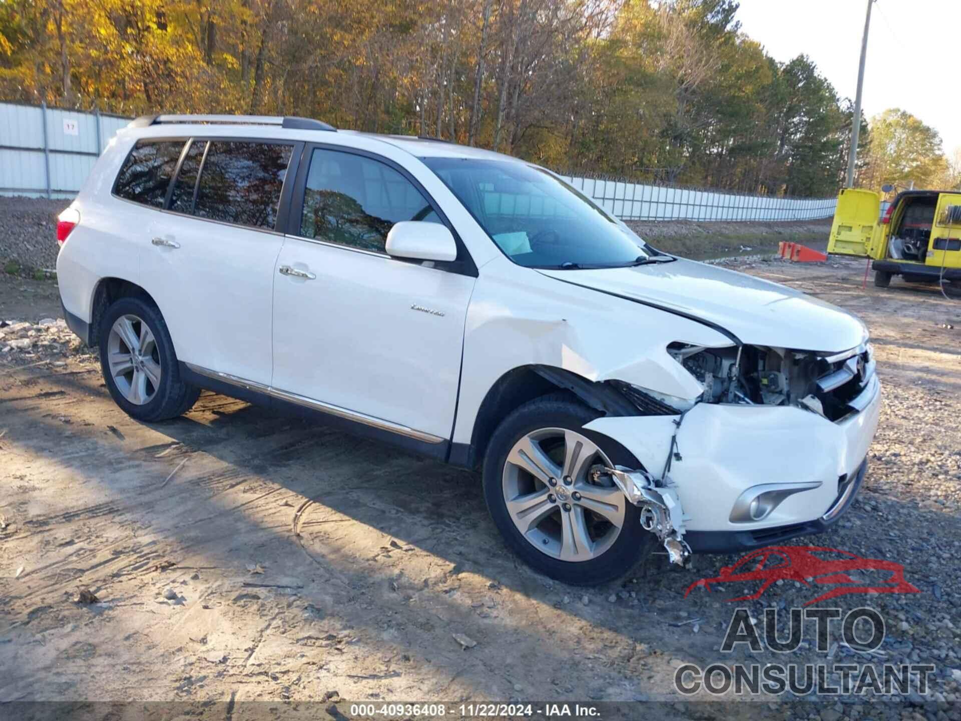 TOYOTA HIGHLANDER 2013 - 5TDYK3EH4DS128001