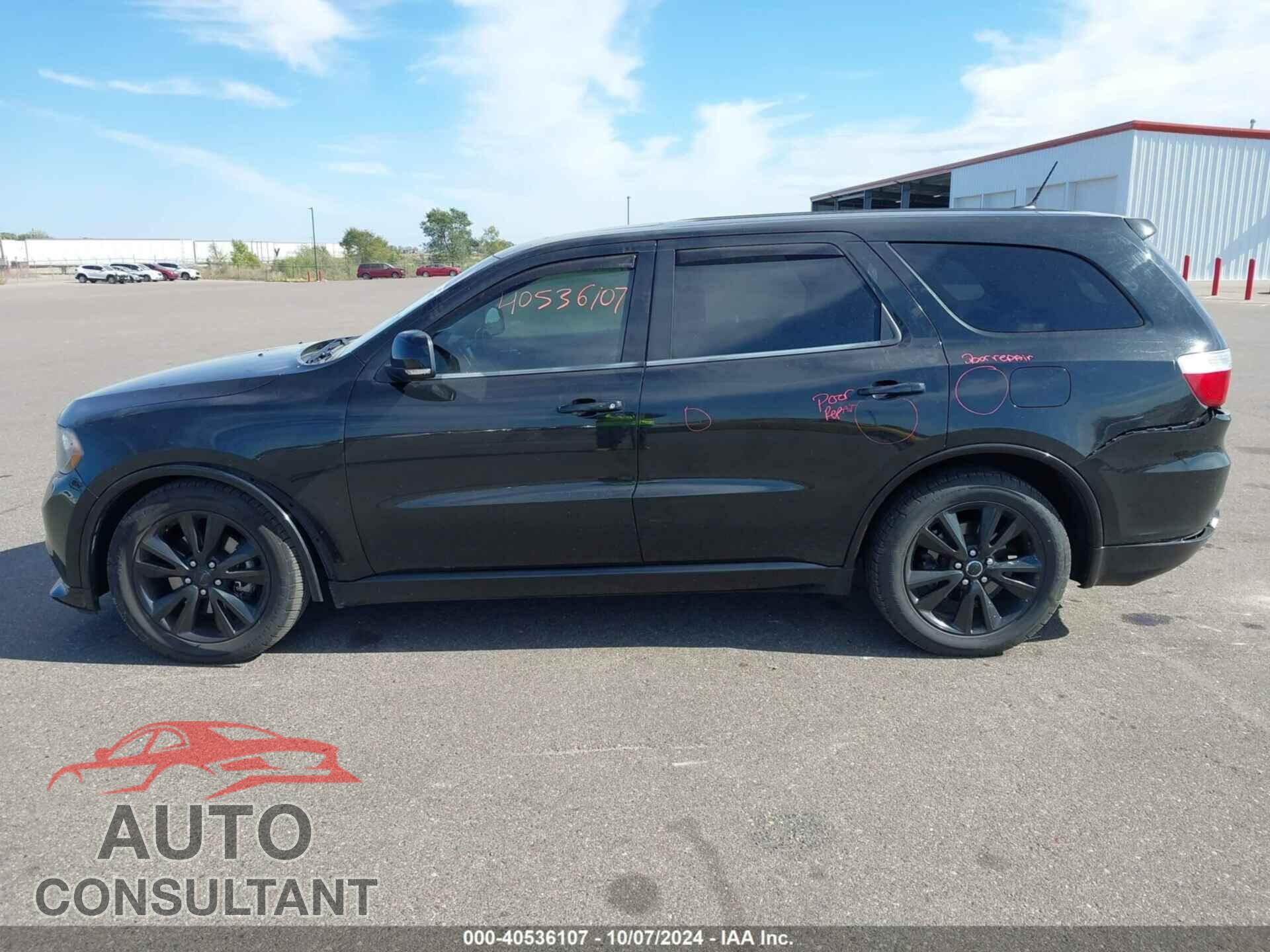 DODGE DURANGO 2012 - 1C4SDHCT0CC191276