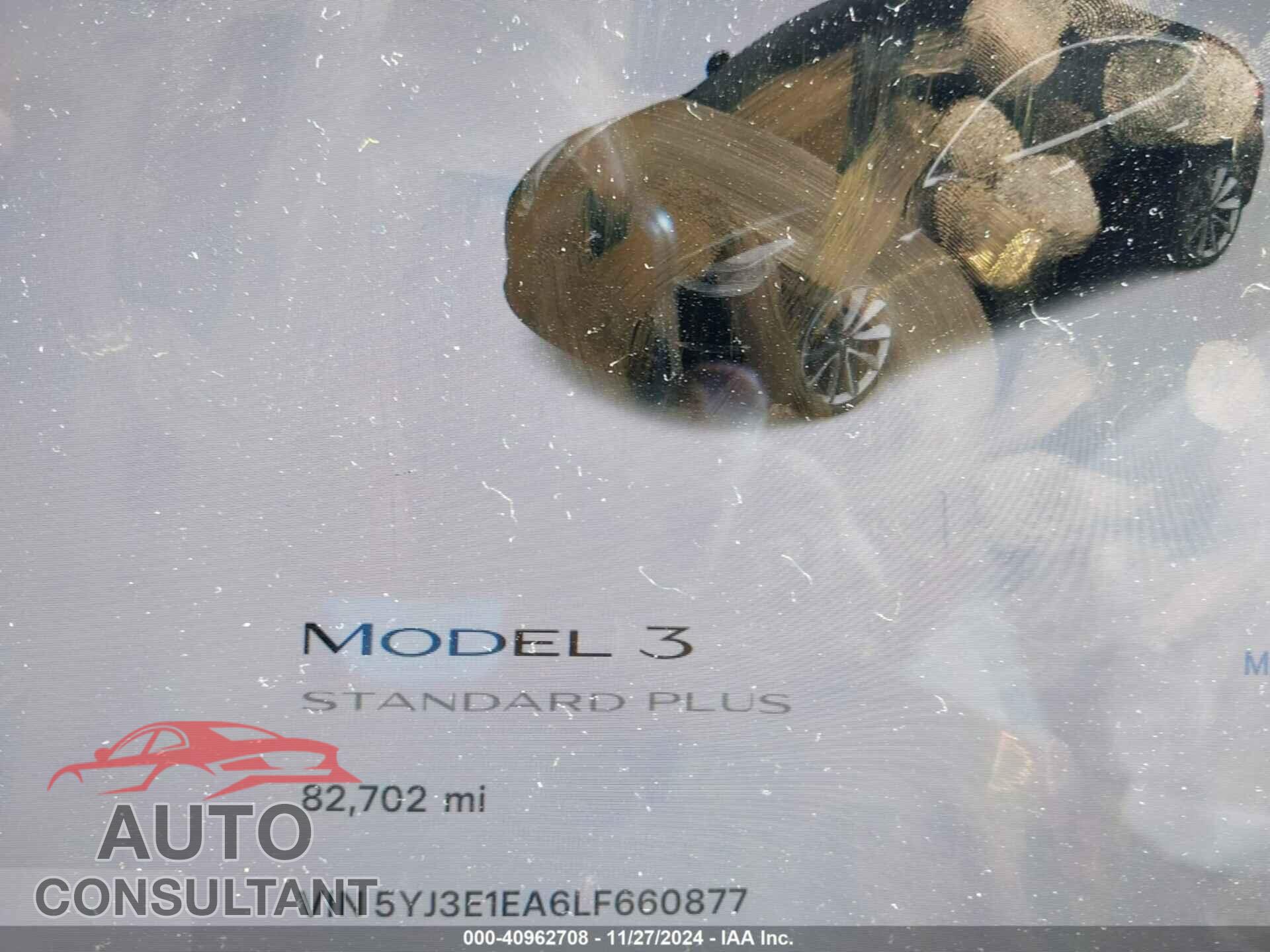 TESLA MODEL 3 2020 - 5YJ3E1EA6LF660877