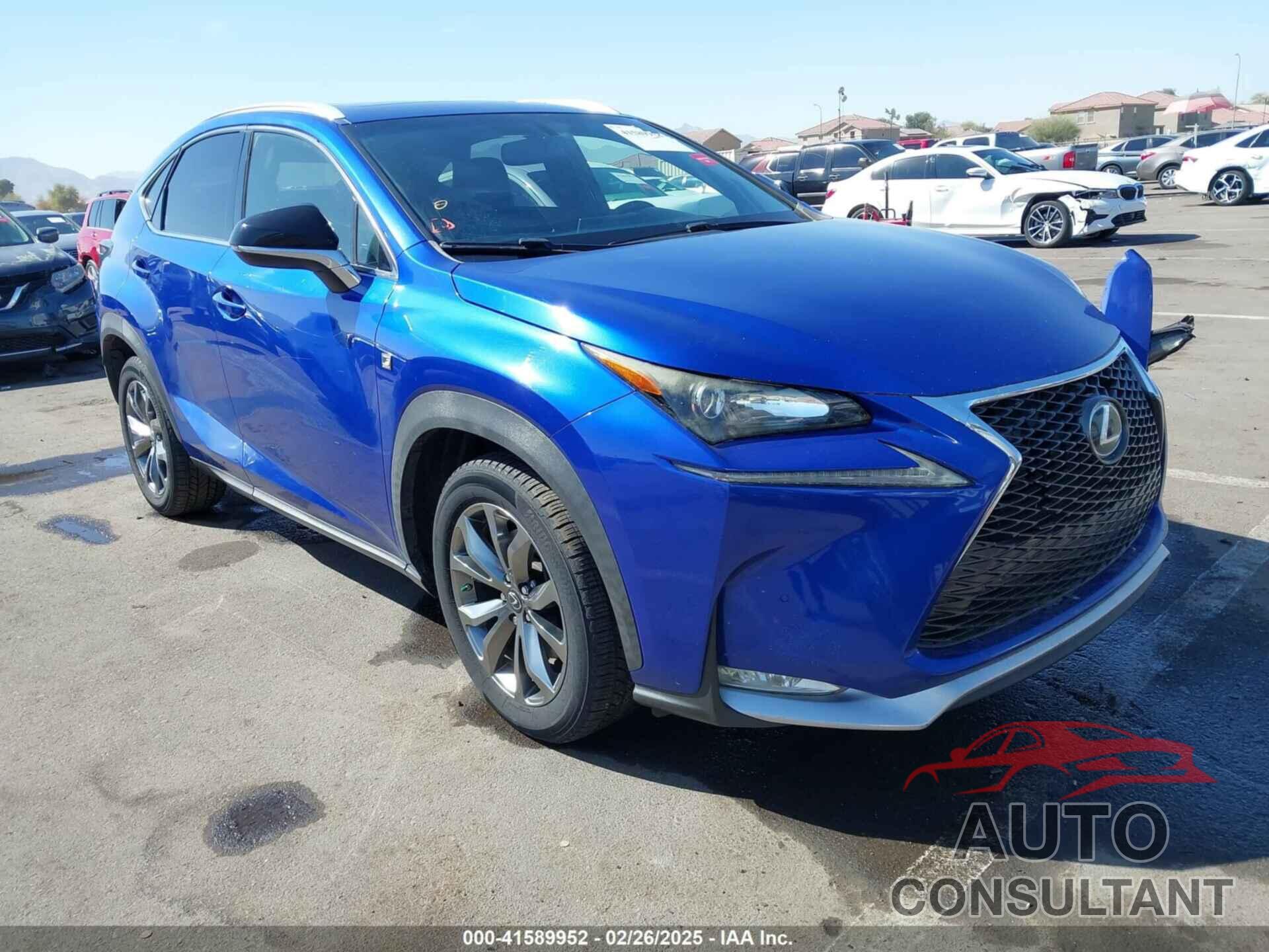 LEXUS NX 200T 2015 - JTJYARBZ6F2018562