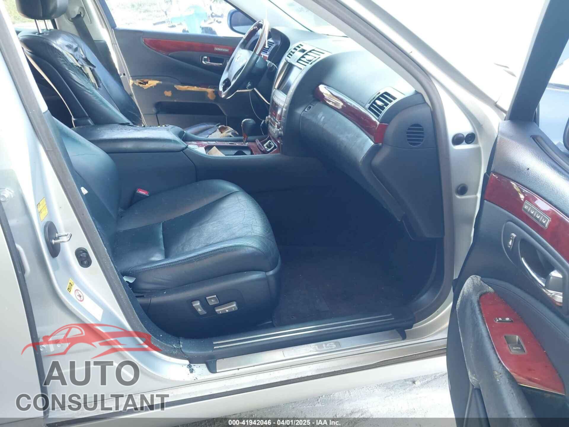 LEXUS LS 460 2009 - JTHBL46FX95085477