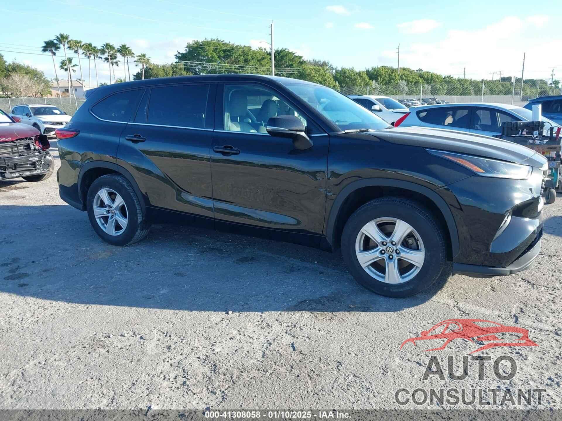 TOYOTA HIGHLANDER 2021 - 5TDCZRAH5MS530544