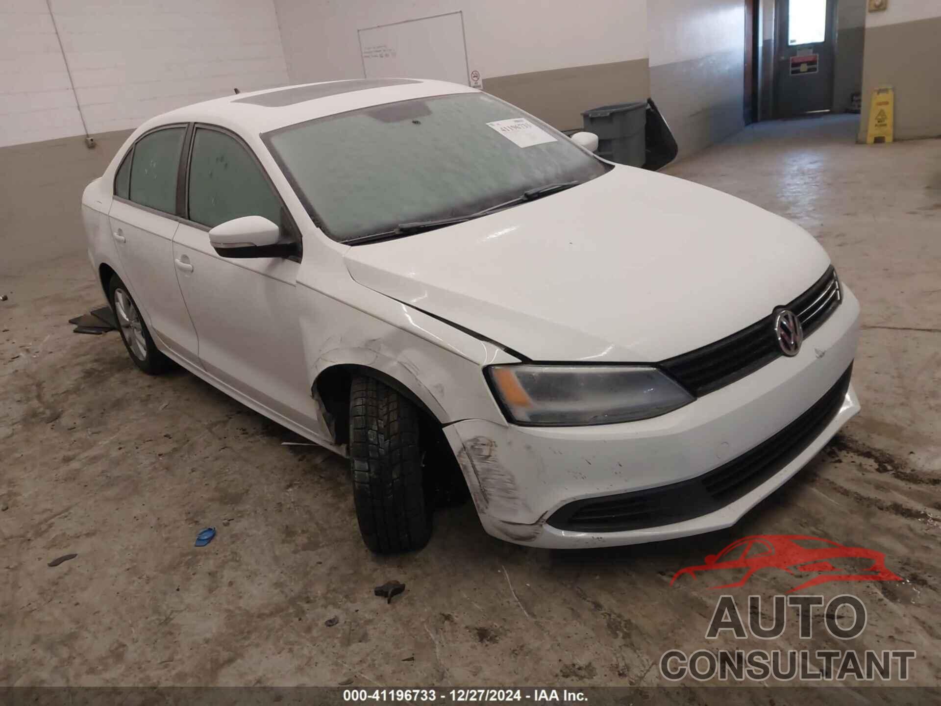 VOLKSWAGEN JETTA 2012 - 3VWDP7AJ9CM381567
