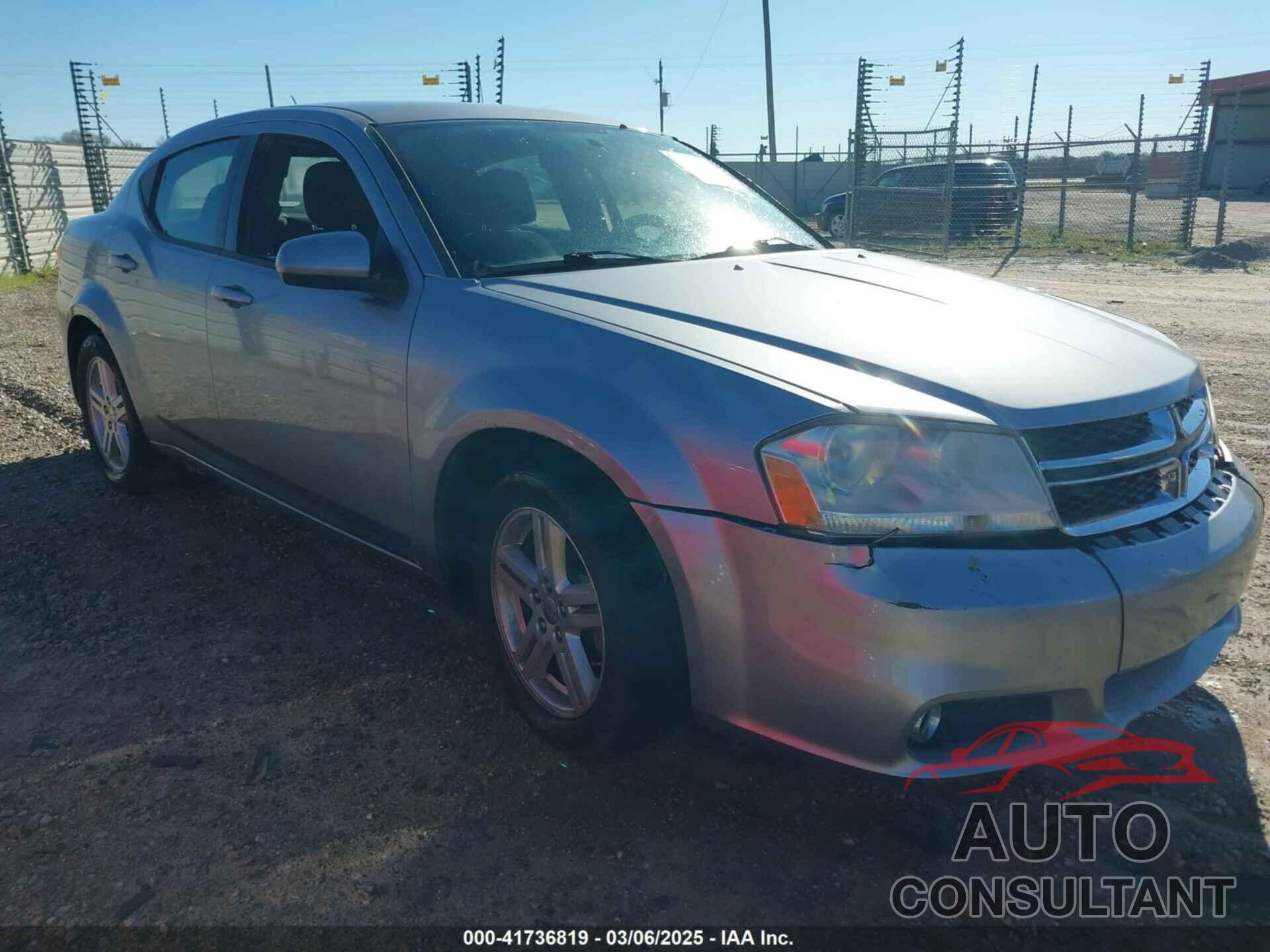 DODGE AVENGER 2013 - 1C3CDZCB1DN661262