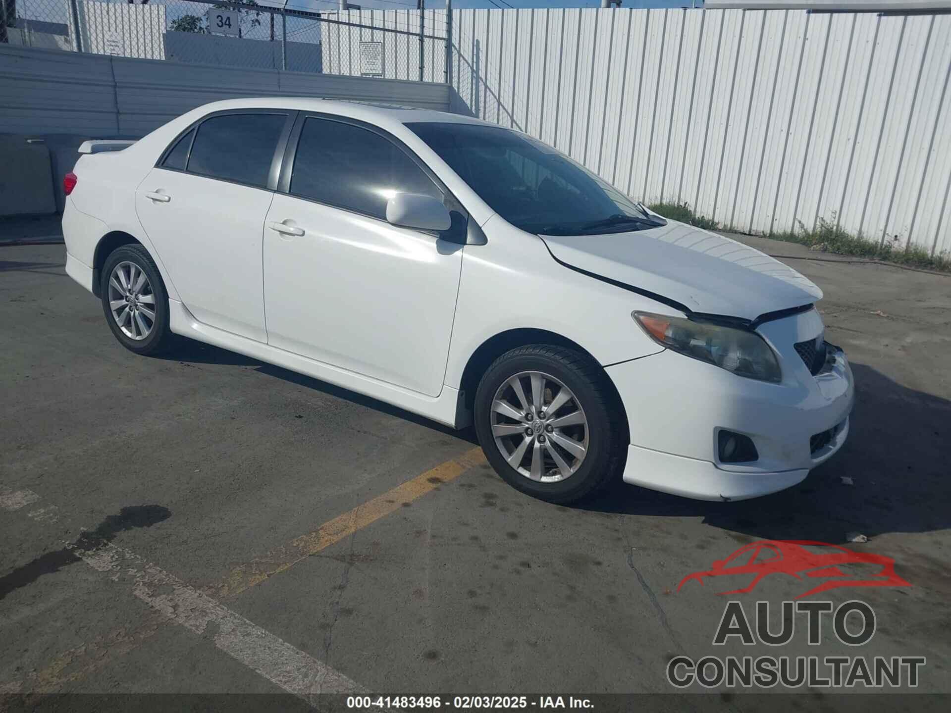 TOYOTA COROLLA 2009 - 1NXBU40E39Z047198