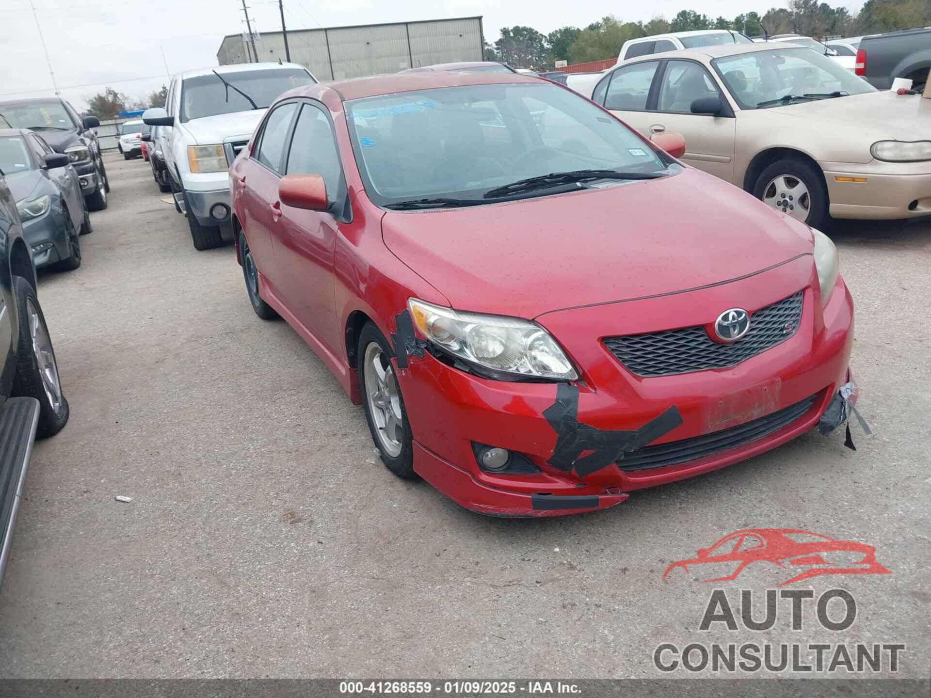 TOYOTA COROLLA 2009 - 1NXBU40E69Z026846