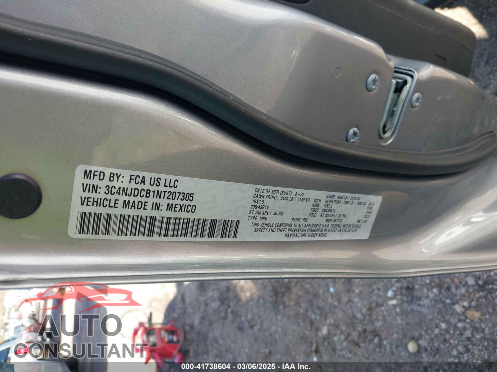 JEEP COMPASS 2022 - 3C4NJDCB1NT207305