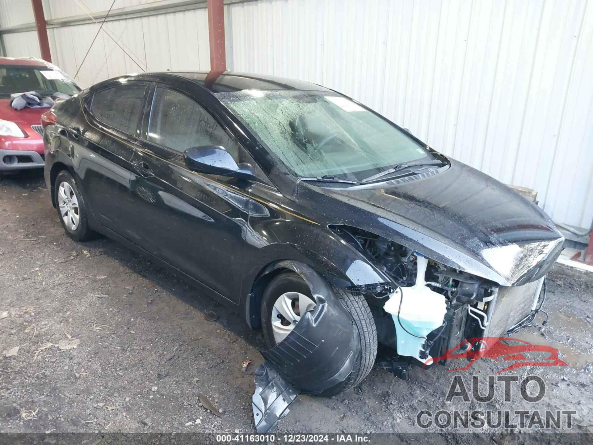 HYUNDAI ELANTRA 2016 - KMHDH4AE8GU490245