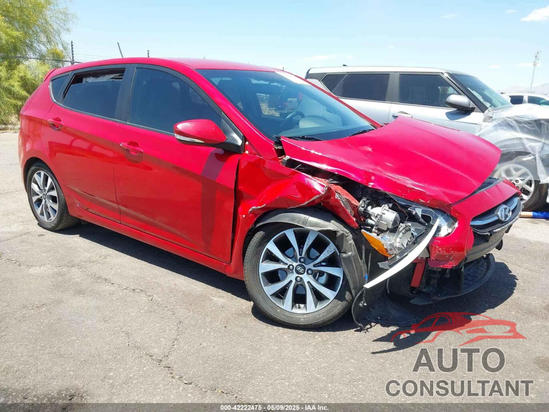 HYUNDAI ACCENT 2015 - KMHCU5AE1FU212704