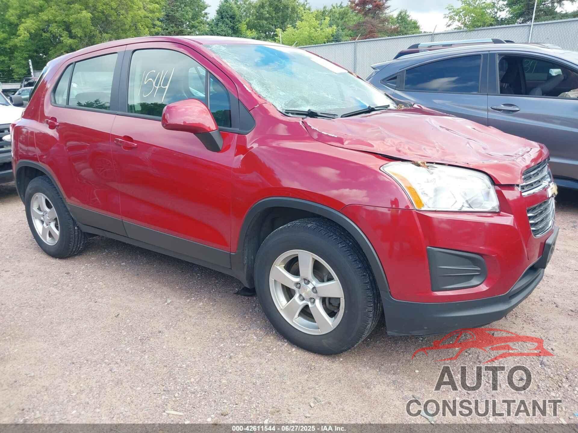 CHEVROLET TRAX 2015 - KL7CJPSB9FB184124