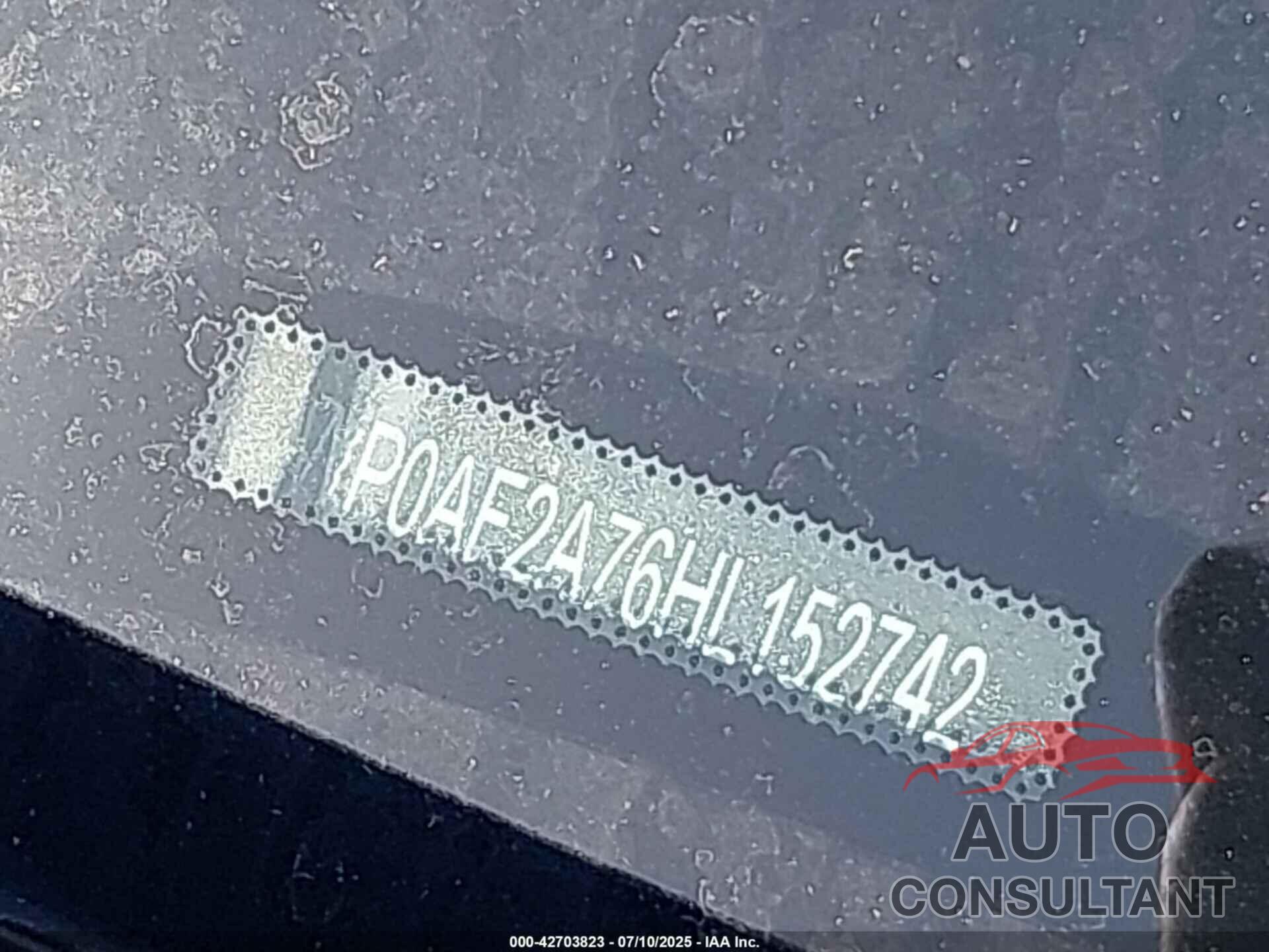 PORSCHE PANAMERA 2017 - WP0AF2A76HL152742