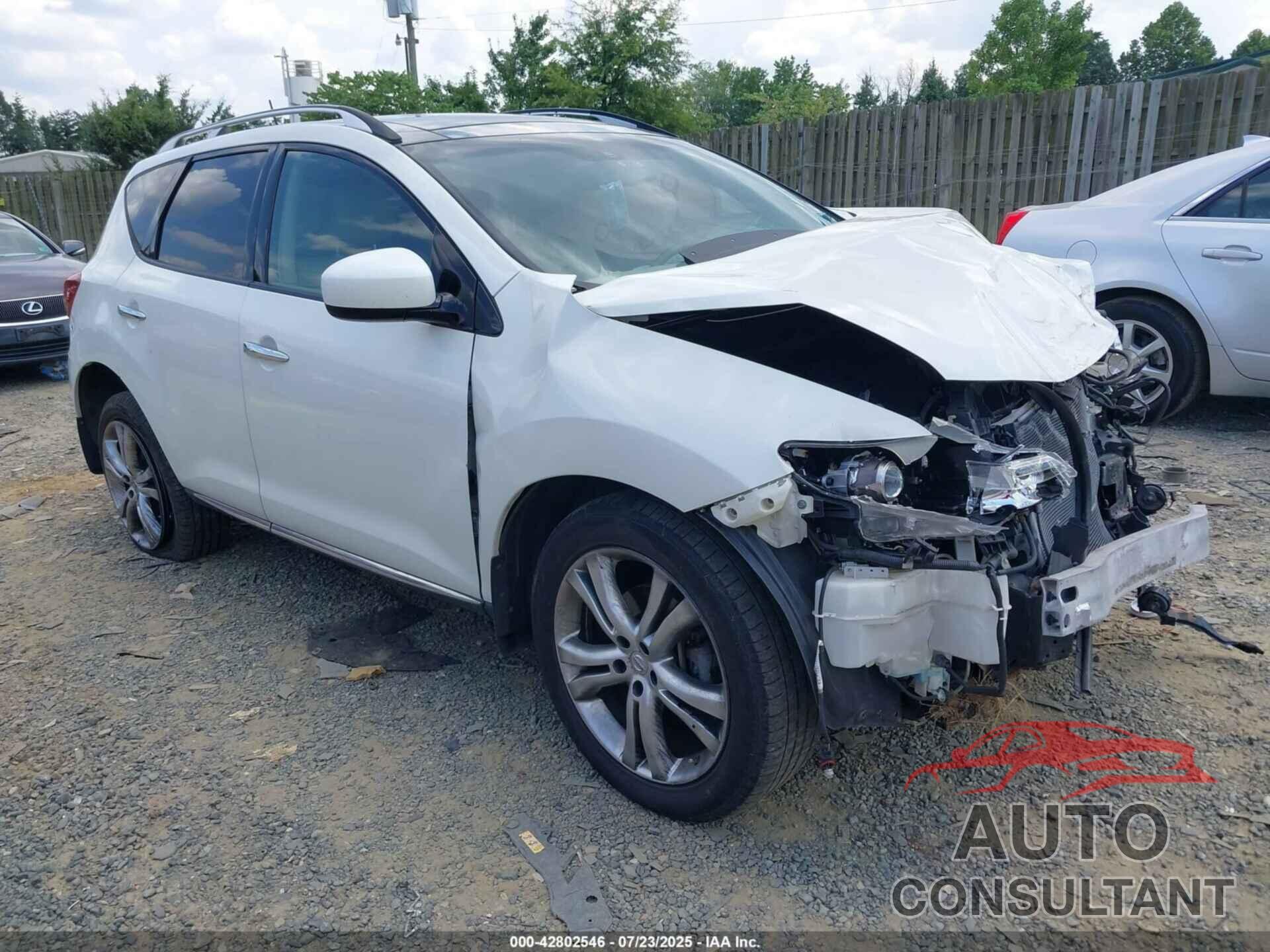 NISSAN MURANO 2009 - JN8AZ18W79W125262