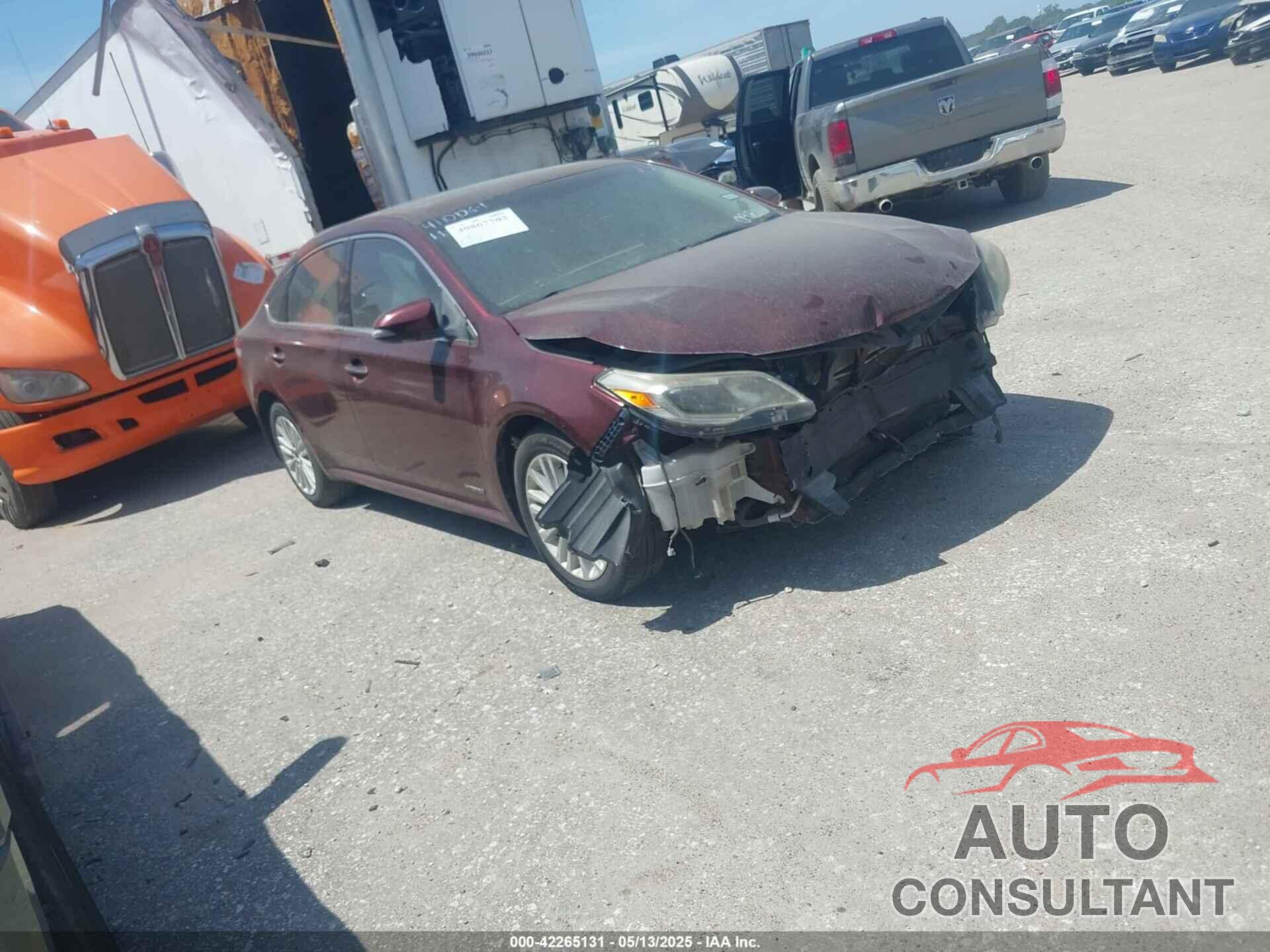 TOYOTA AVALON HYBRID 2013 - 4T1BD1EB1DU010981