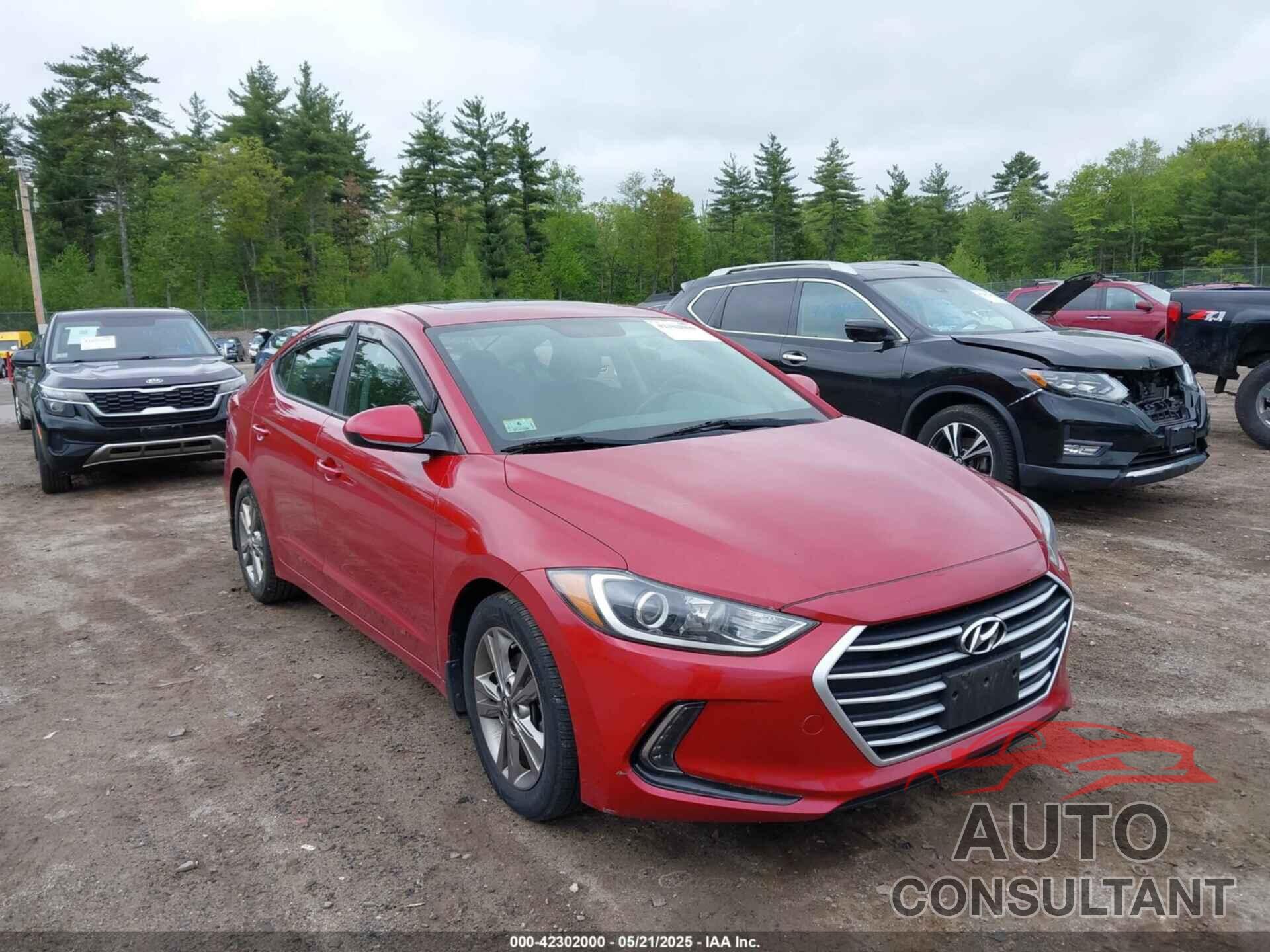 HYUNDAI ELANTRA 2017 - KMHD84LF3HU430655