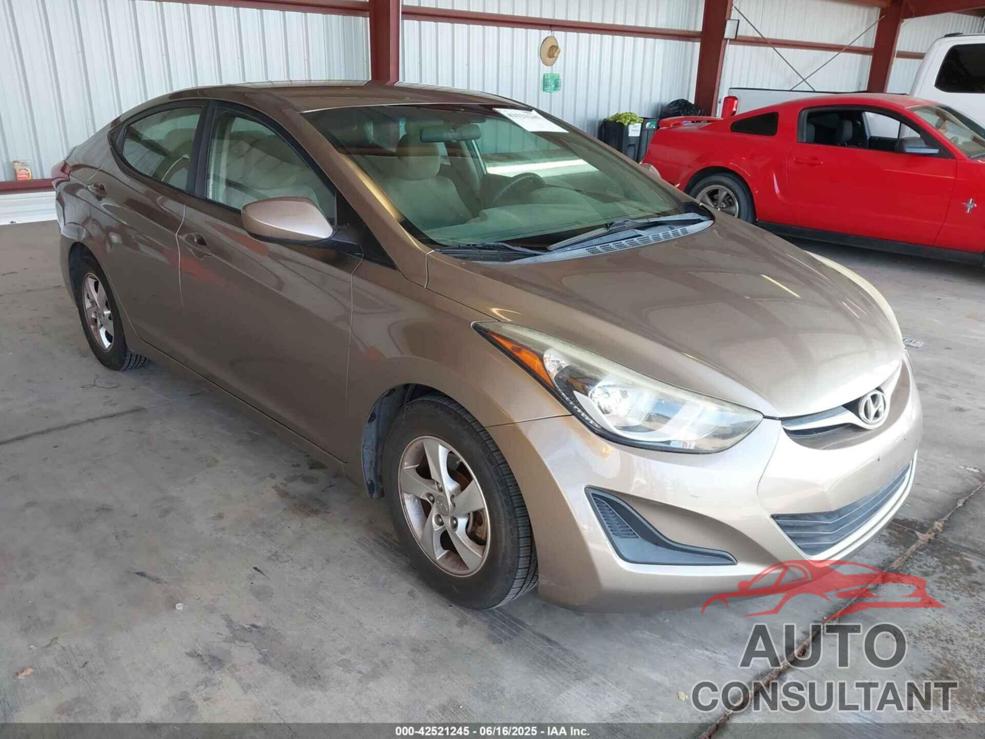 HYUNDAI ELANTRA 2014 - 5NPDH4AE6EH528213
