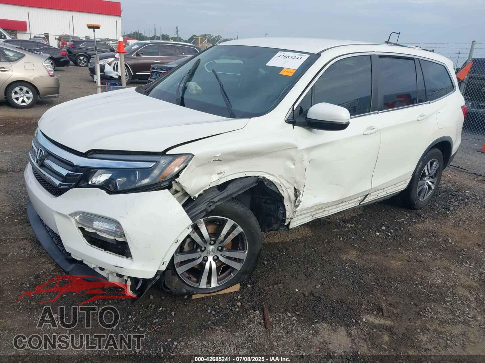 HONDA PILOT 2017 - 5FNYF5H37HB034558
