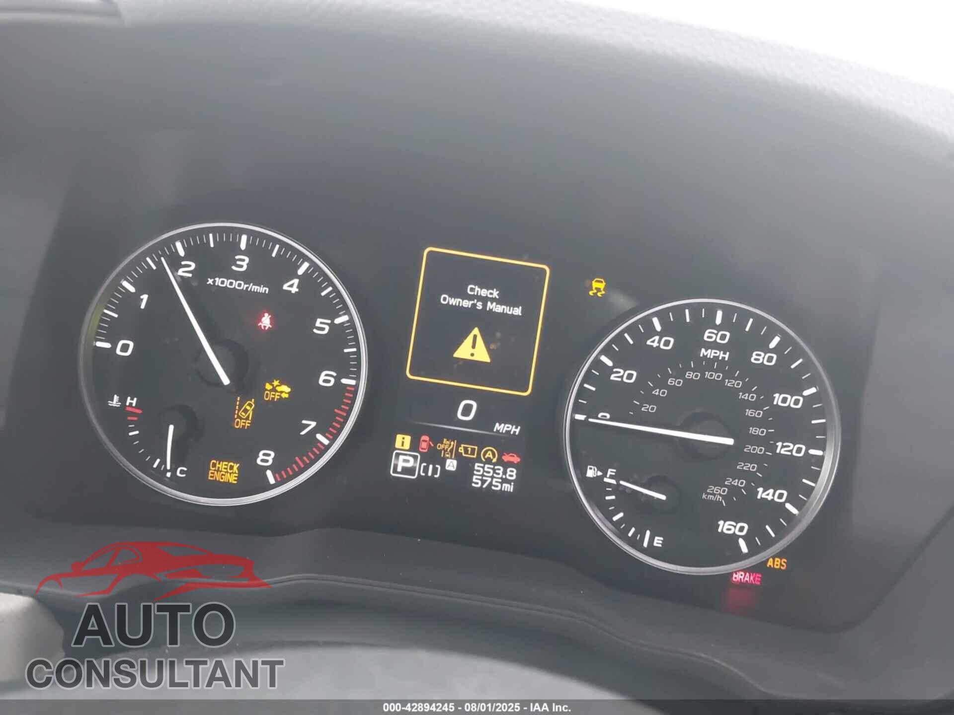 SUBARU FORESTER 2025 - JF2SLDDC3SH525572
