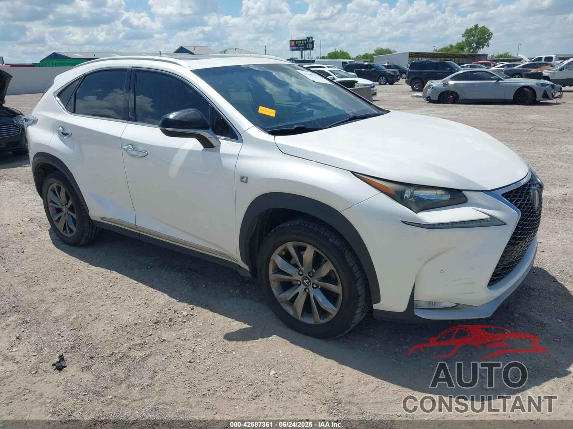 LEXUS NX 200T 2015 - JTJBARBZXF2024466