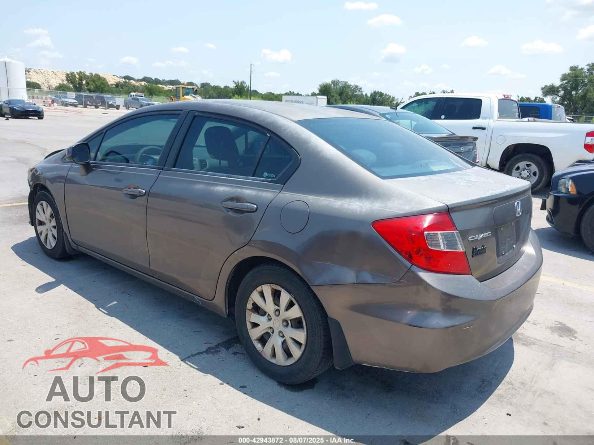 HONDA CIVIC 2012 - 2HGFB2F54CH591941