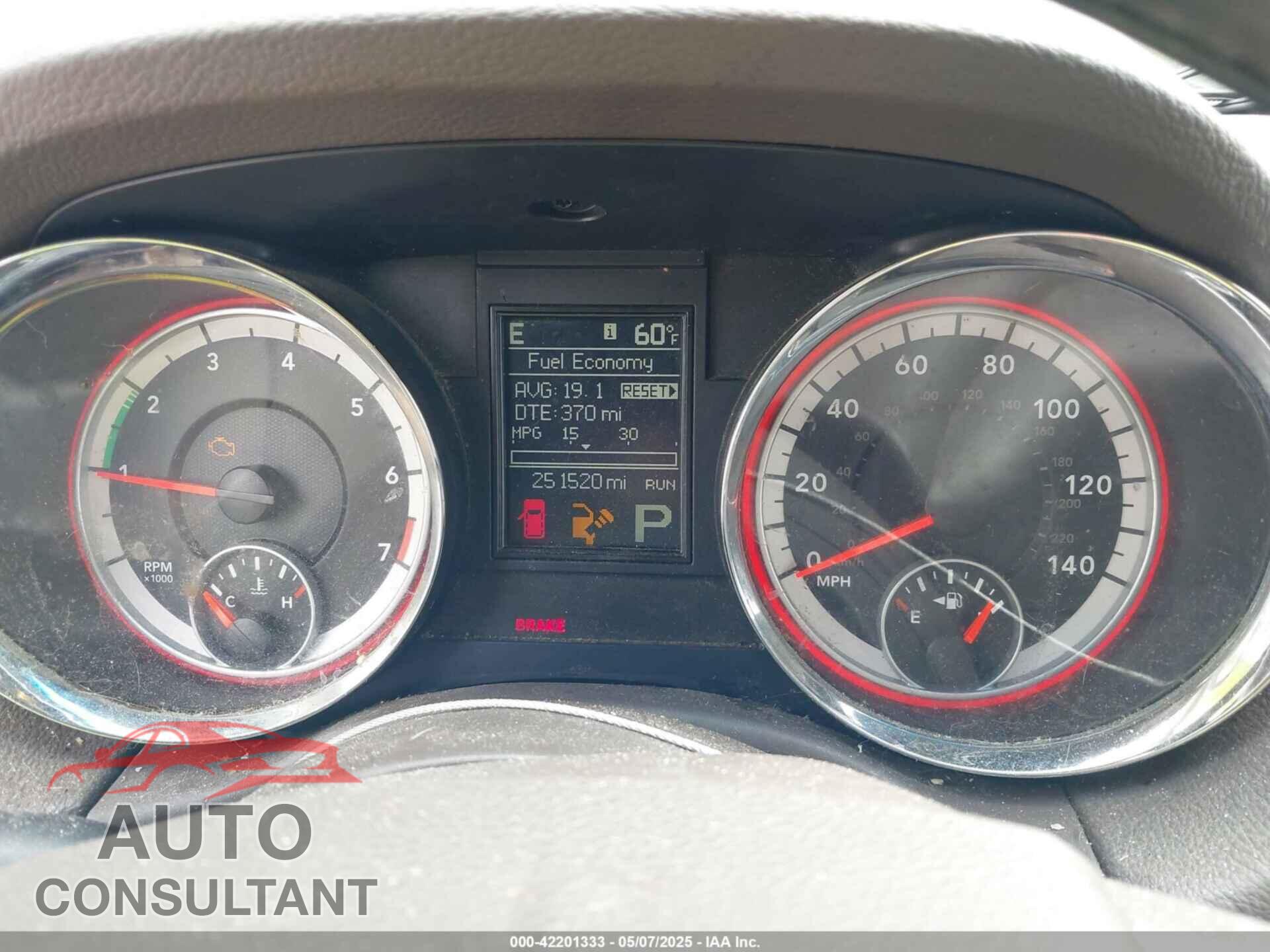 DODGE DURANGO 2012 - 1C4RDJAG7CC213138