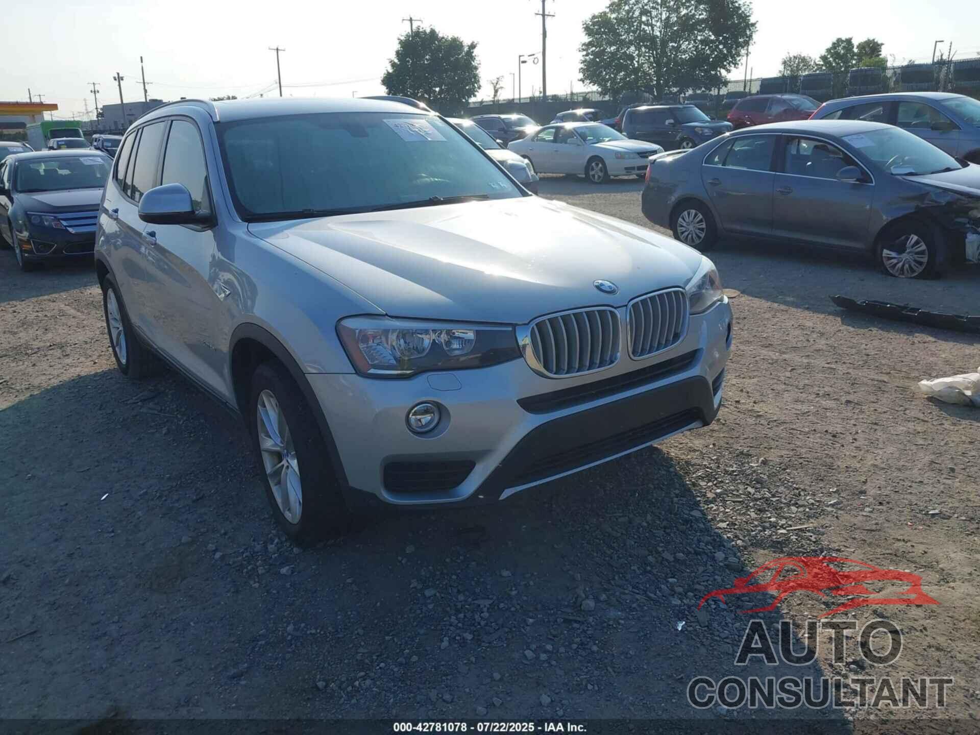 BMW X3 2016 - 5UXWX9C50G0D66442