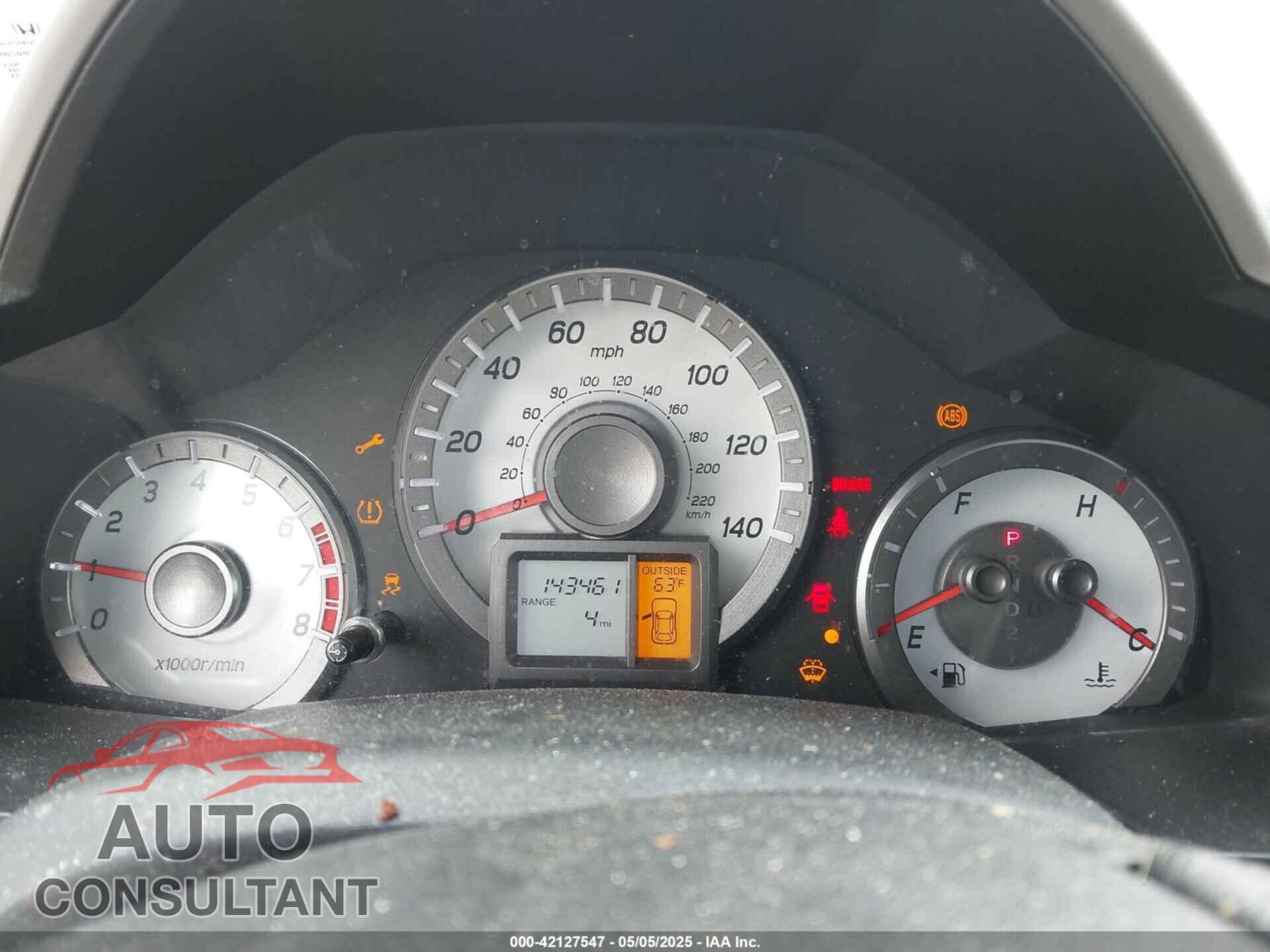 HONDA PILOT 2012 - 5FNYF4H79CB004810