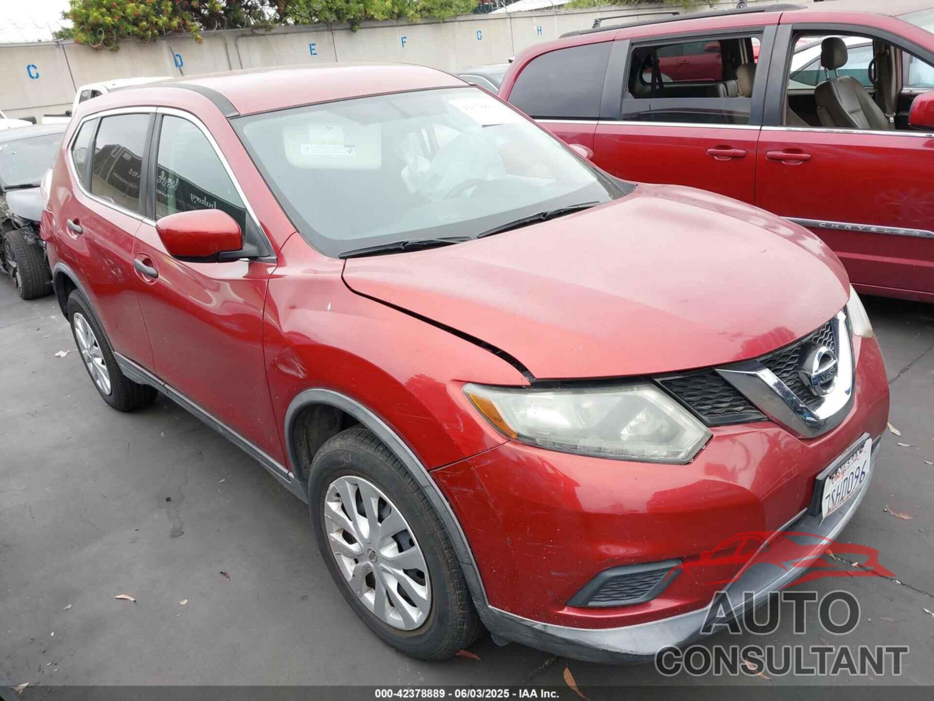 NISSAN ROGUE 2016 - KNMAT2MT2GP654656
