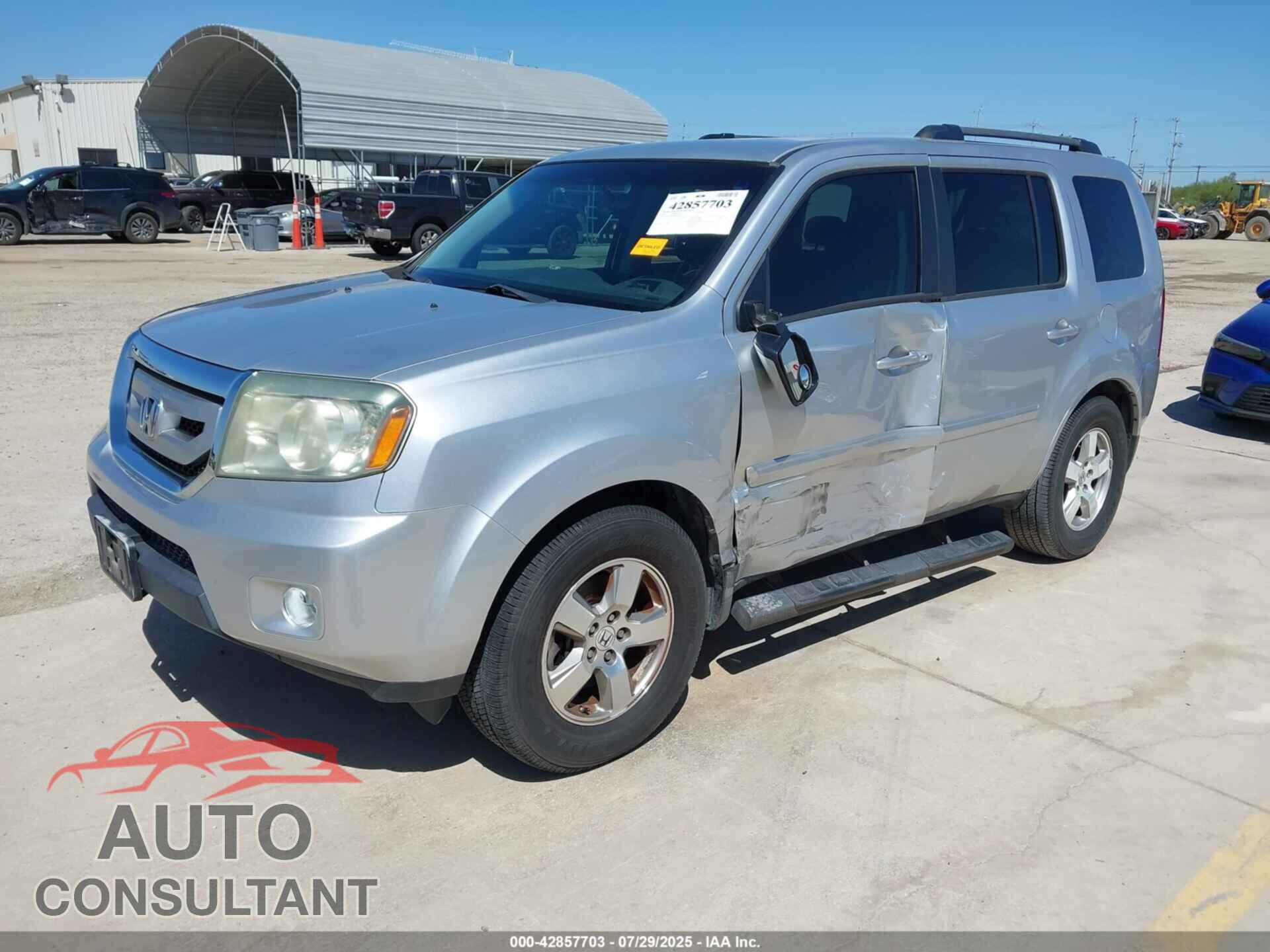 HONDA PILOT 2011 - 5FNYF3H46BB012829