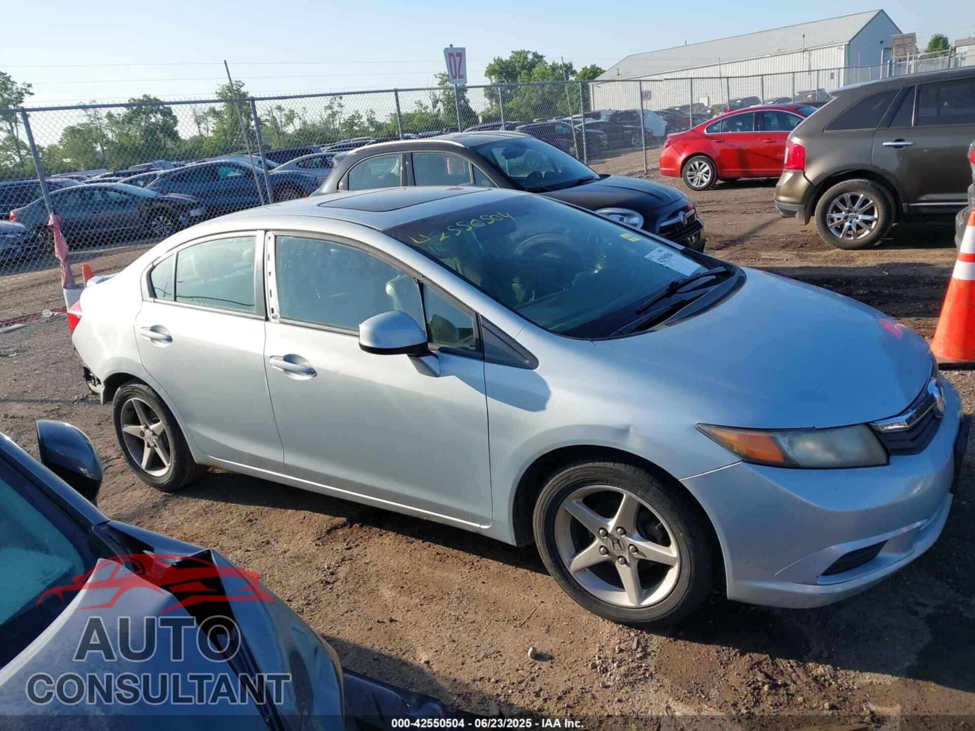 HONDA CIVIC 2012 - 19XFB2F93CE036248