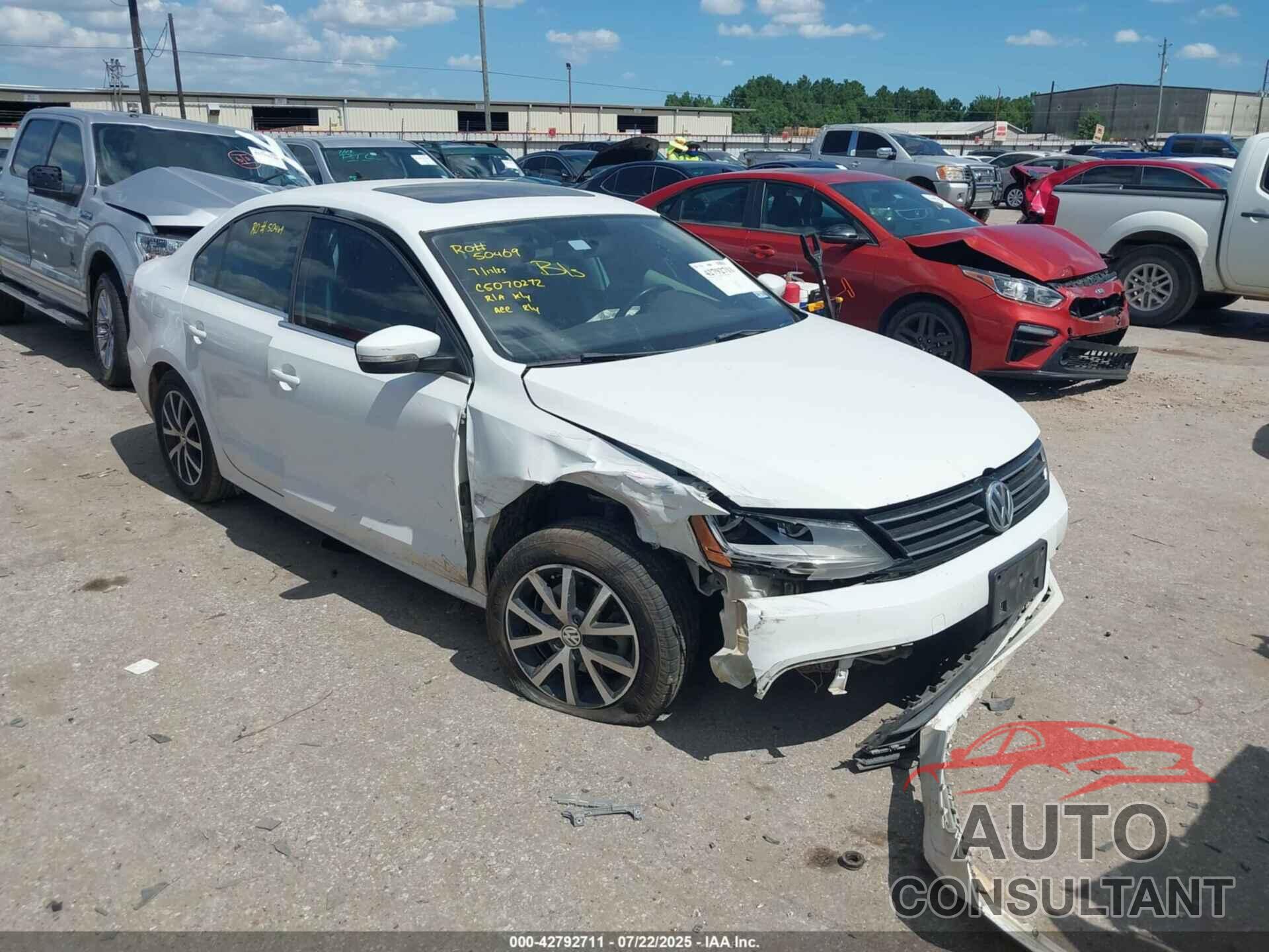 VOLKSWAGEN JETTA 2017 - 3VWDB7AJ4HM274562