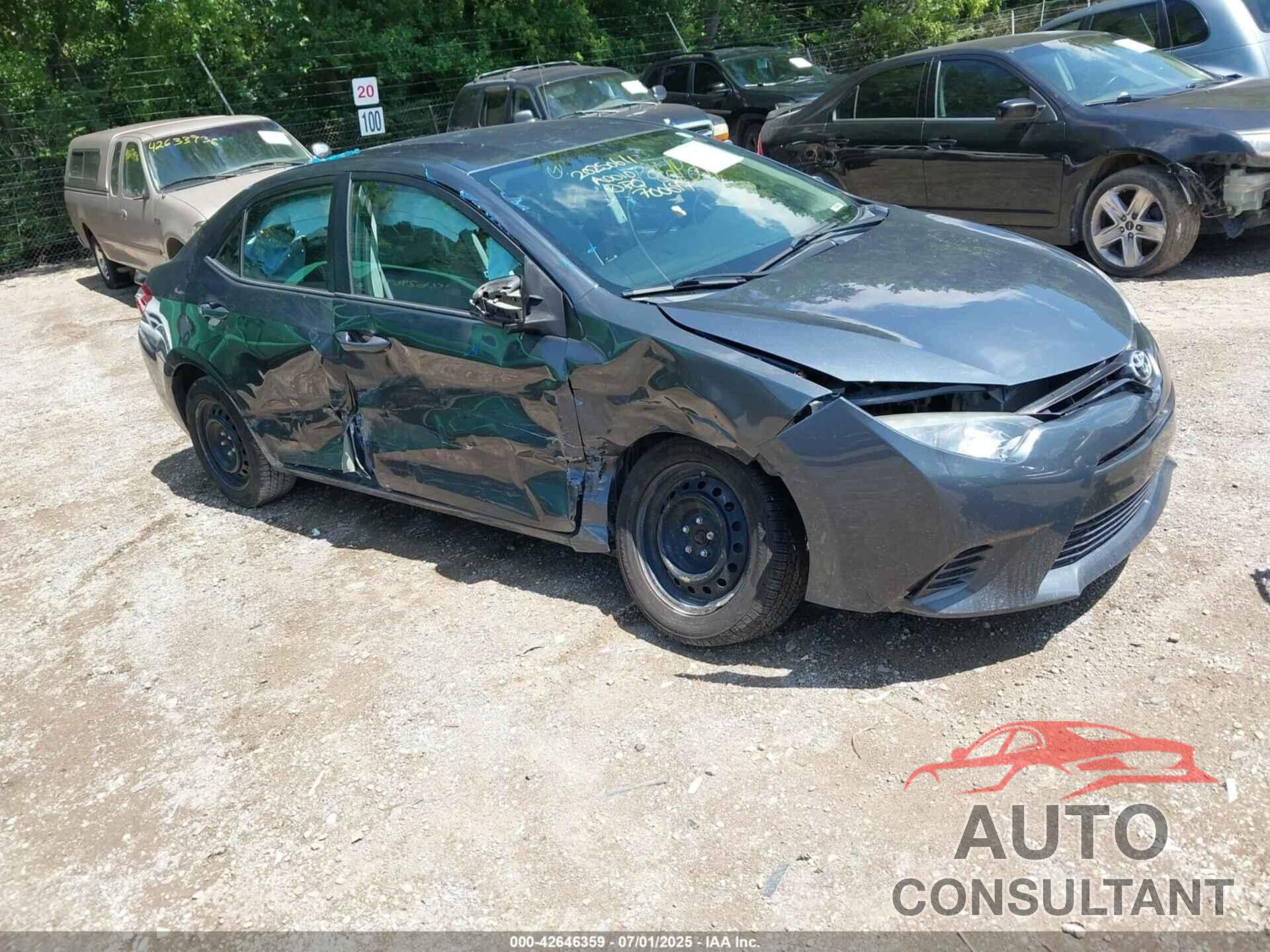 TOYOTA COROLLA 2016 - 2T1BURHE7GC700647