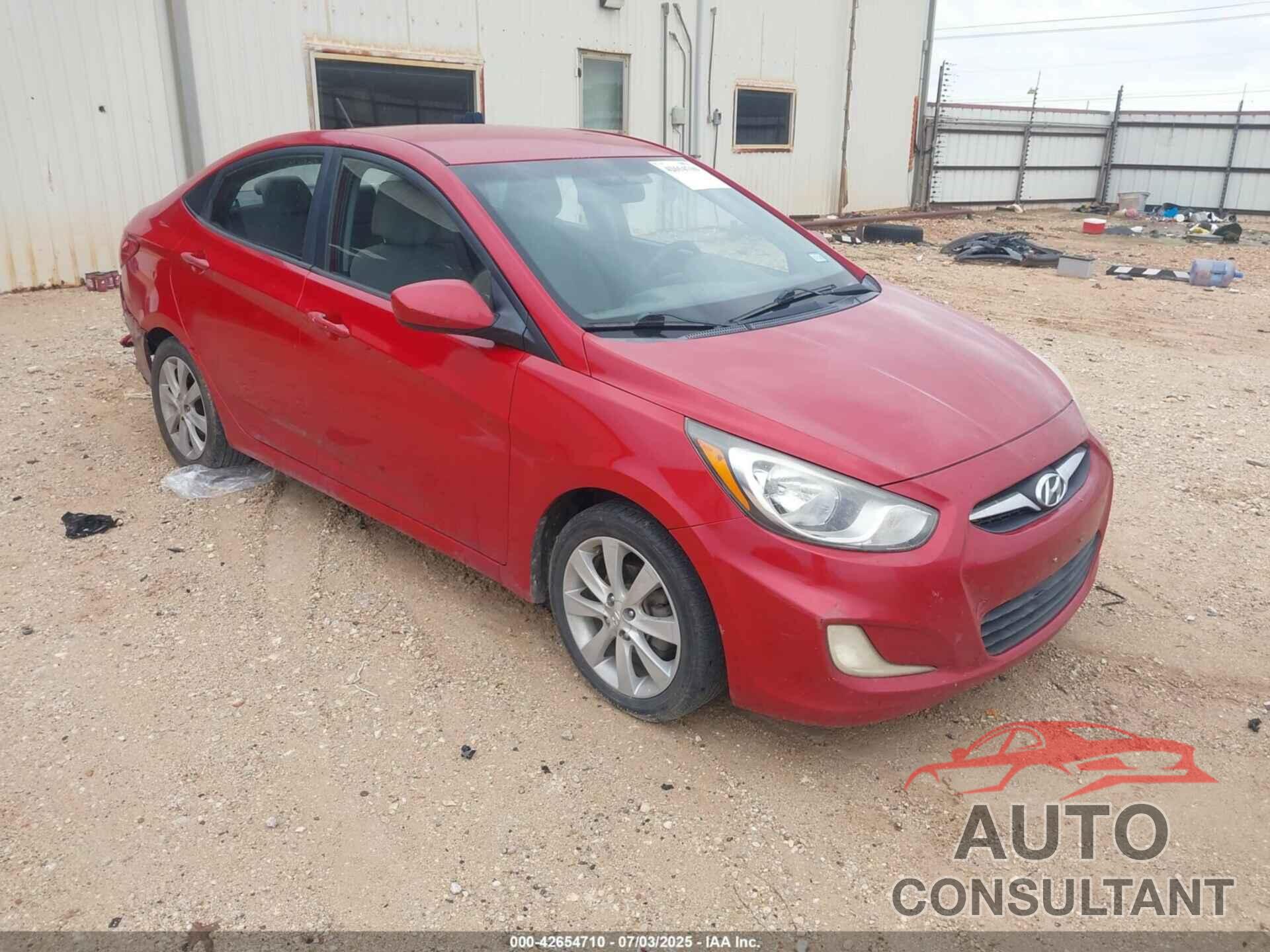 HYUNDAI ACCENT 2012 - KMHCU4AE0CU128038