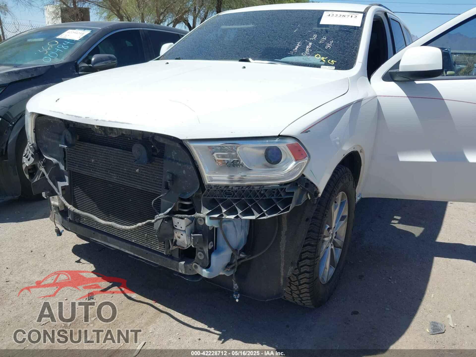 DODGE DURANGO 2016 - 1C4RDHAG3GC361849