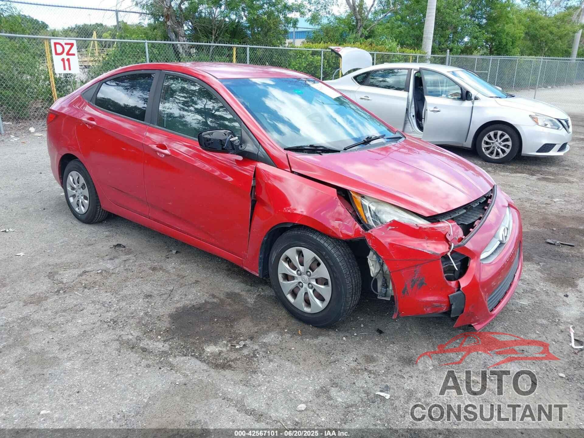 HYUNDAI ACCENT 2016 - KMHCT4AE0GU158441