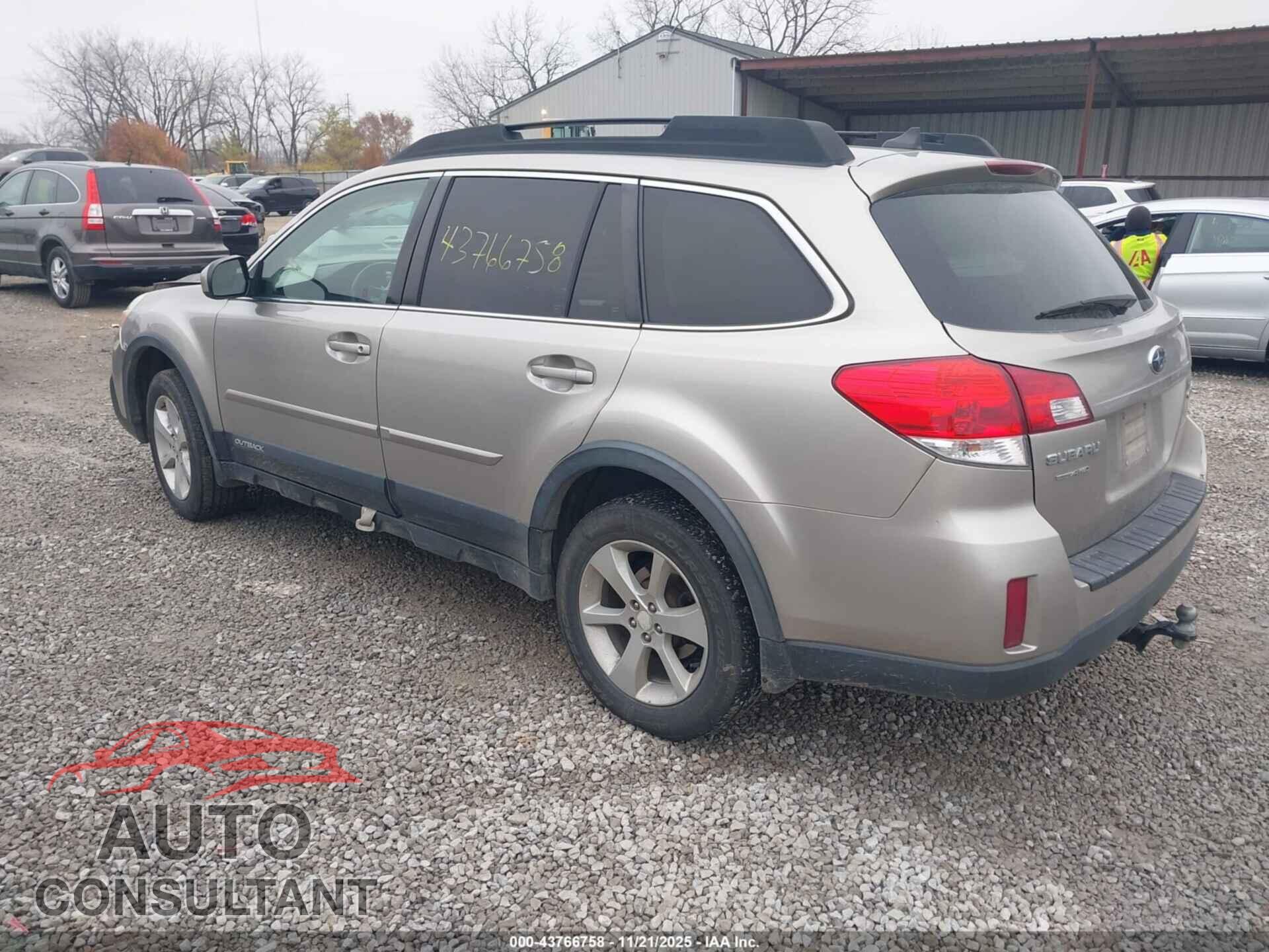 SUBARU OUTBACK 2014 - 4S4BRBCC4E3268776