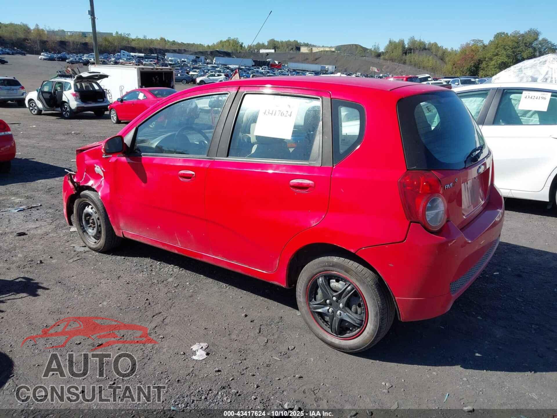 CHEVROLET AVEO 2011 - KL1TD6DE9BB123336