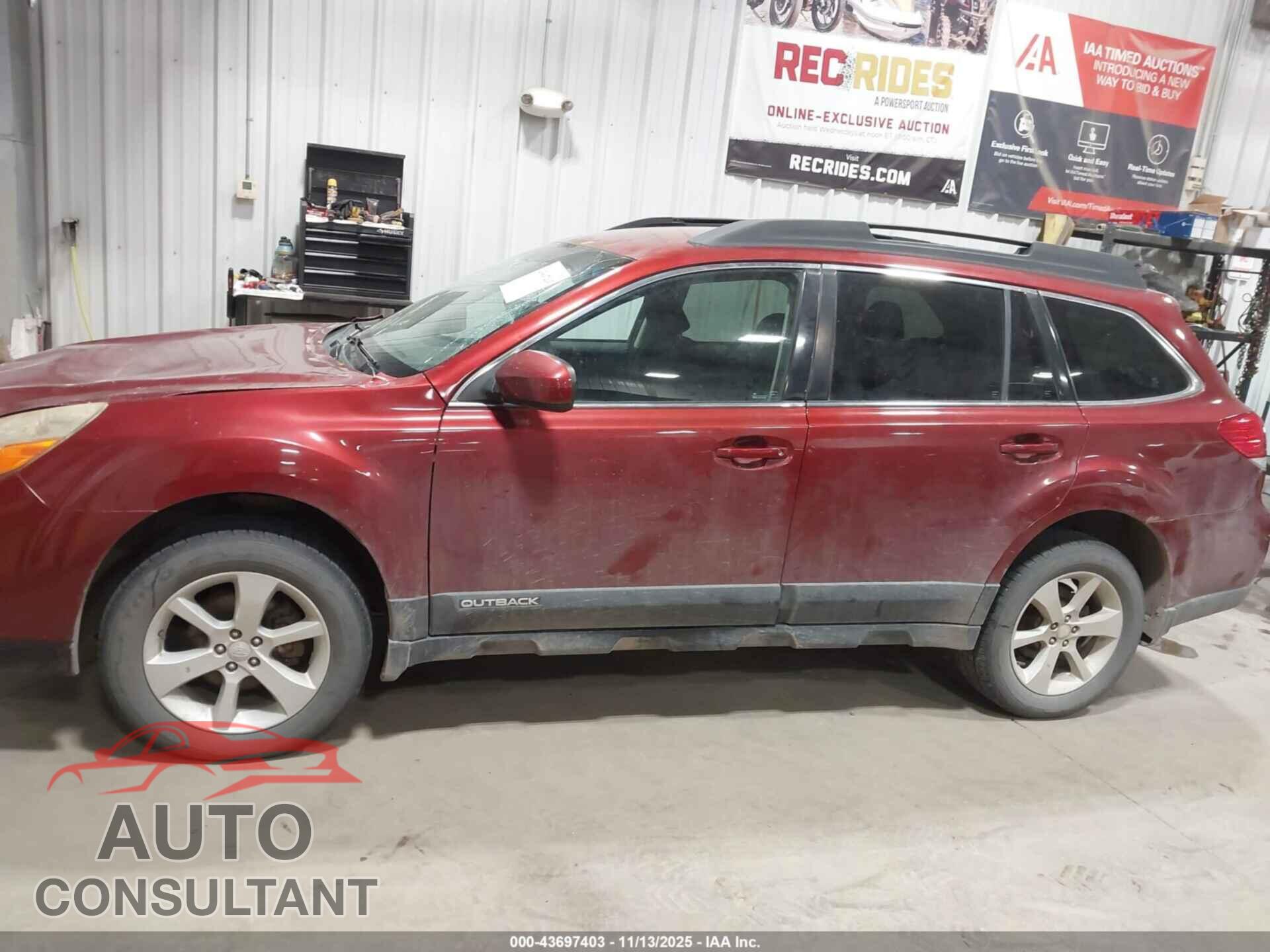 SUBARU OUTBACK 2014 - 4S4BRCCC4E1267581