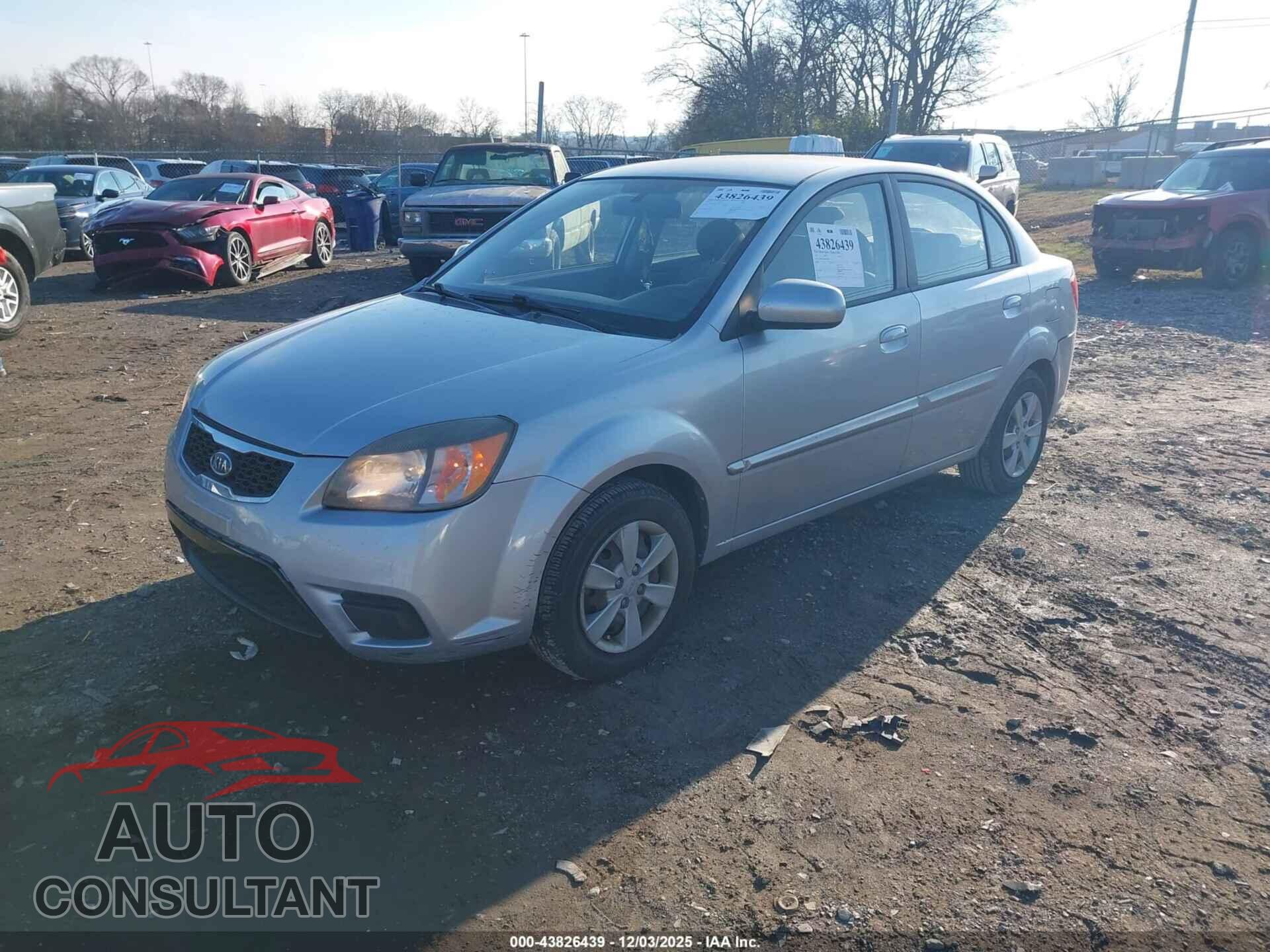 KIA RIO 2011 - KNADH4A39B6733963