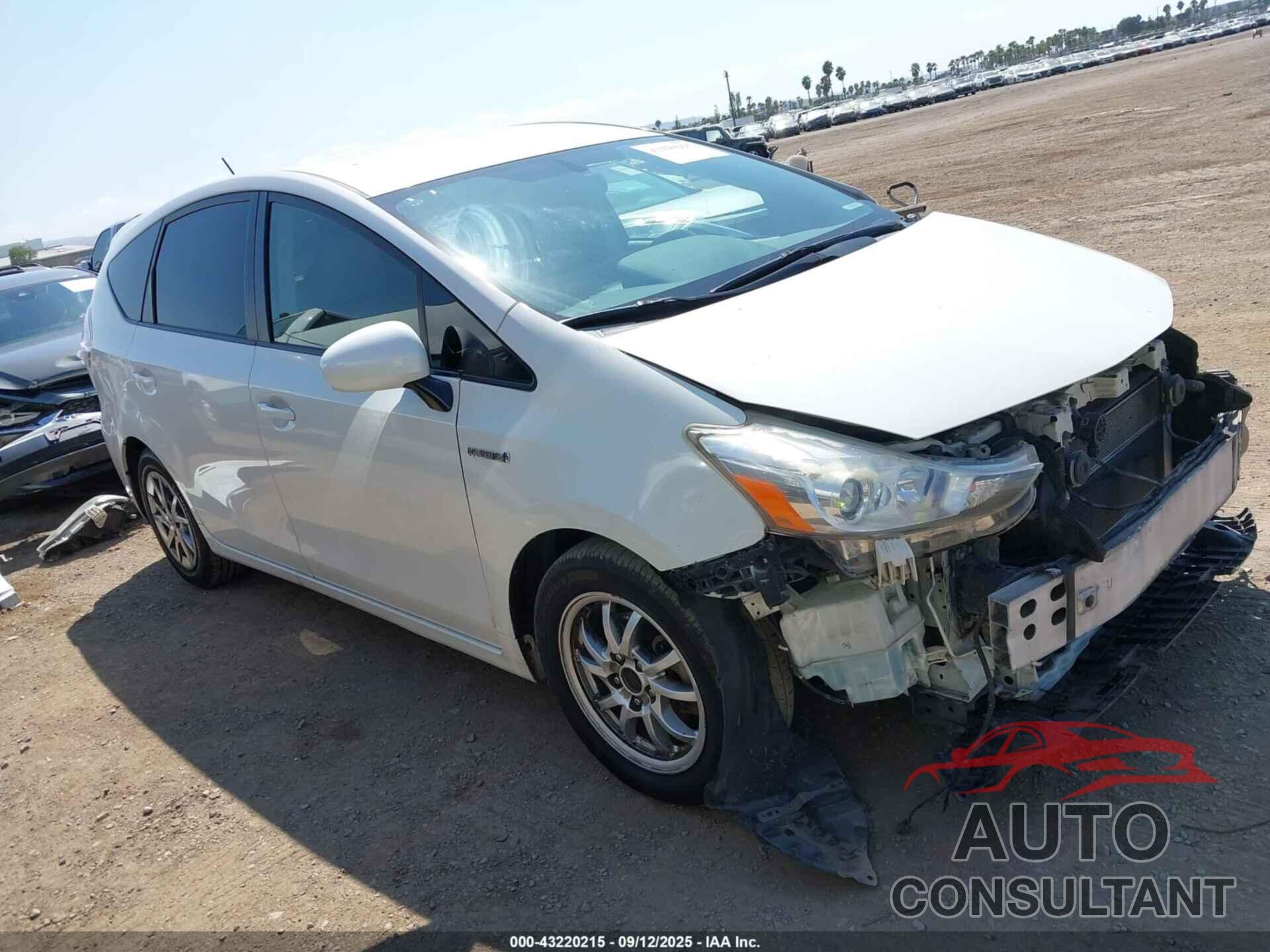 TOYOTA PRIUS V 2015 - JTDZN3EU6FJ027597