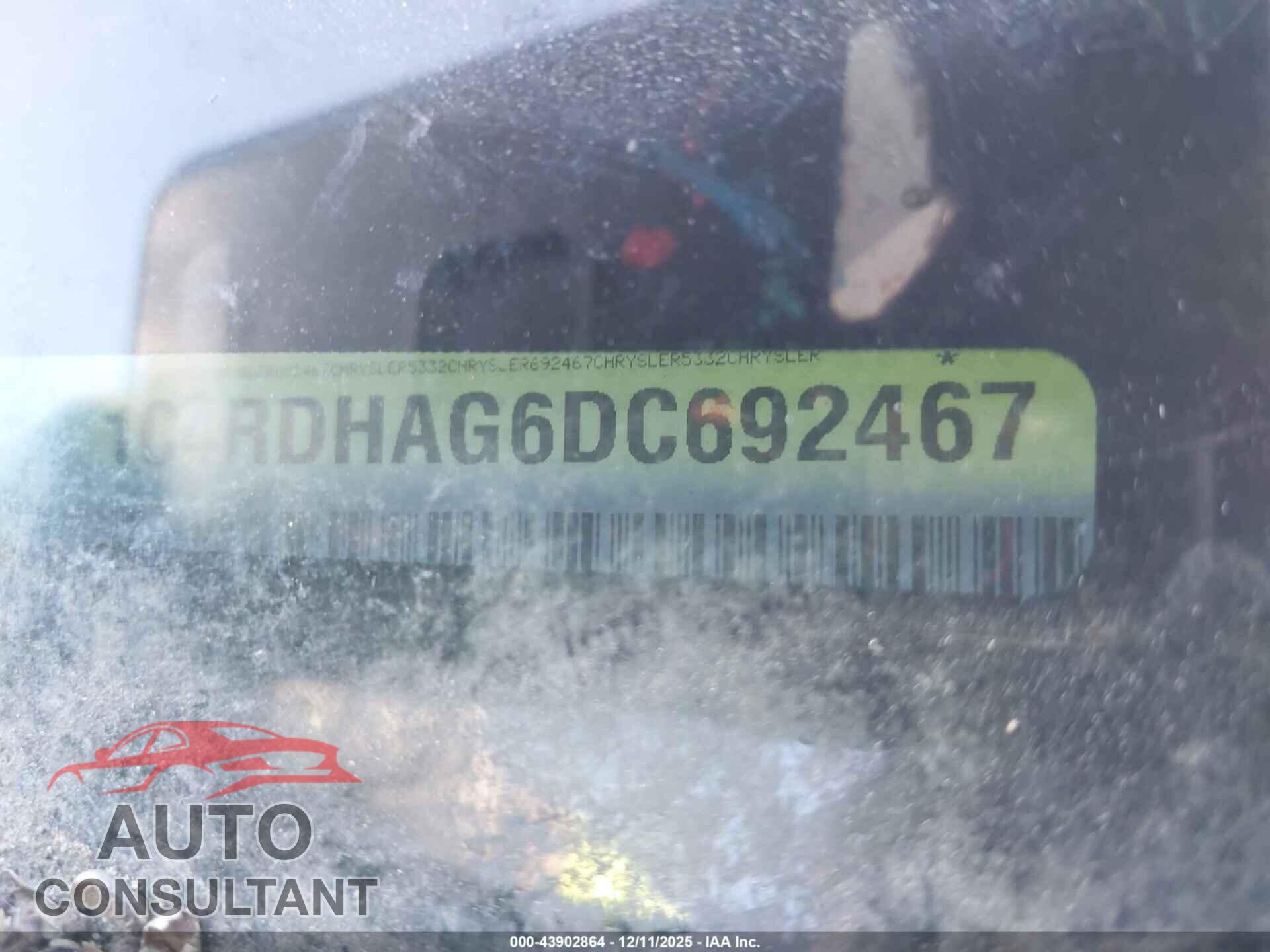 DODGE DURANGO 2013 - 1C4RDHAG6DC692467