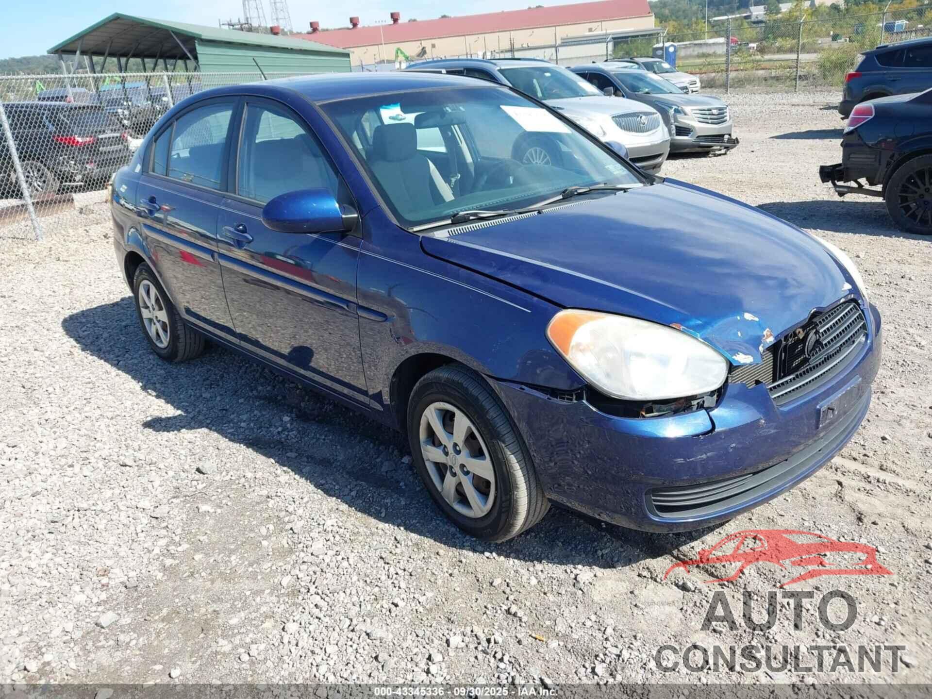 HYUNDAI ACCENT 2009 - KMHCN46C39U334791