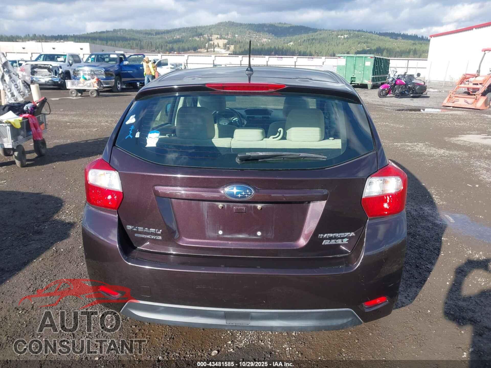 SUBARU IMPREZA 2012 - JF1GPAC63CH218574