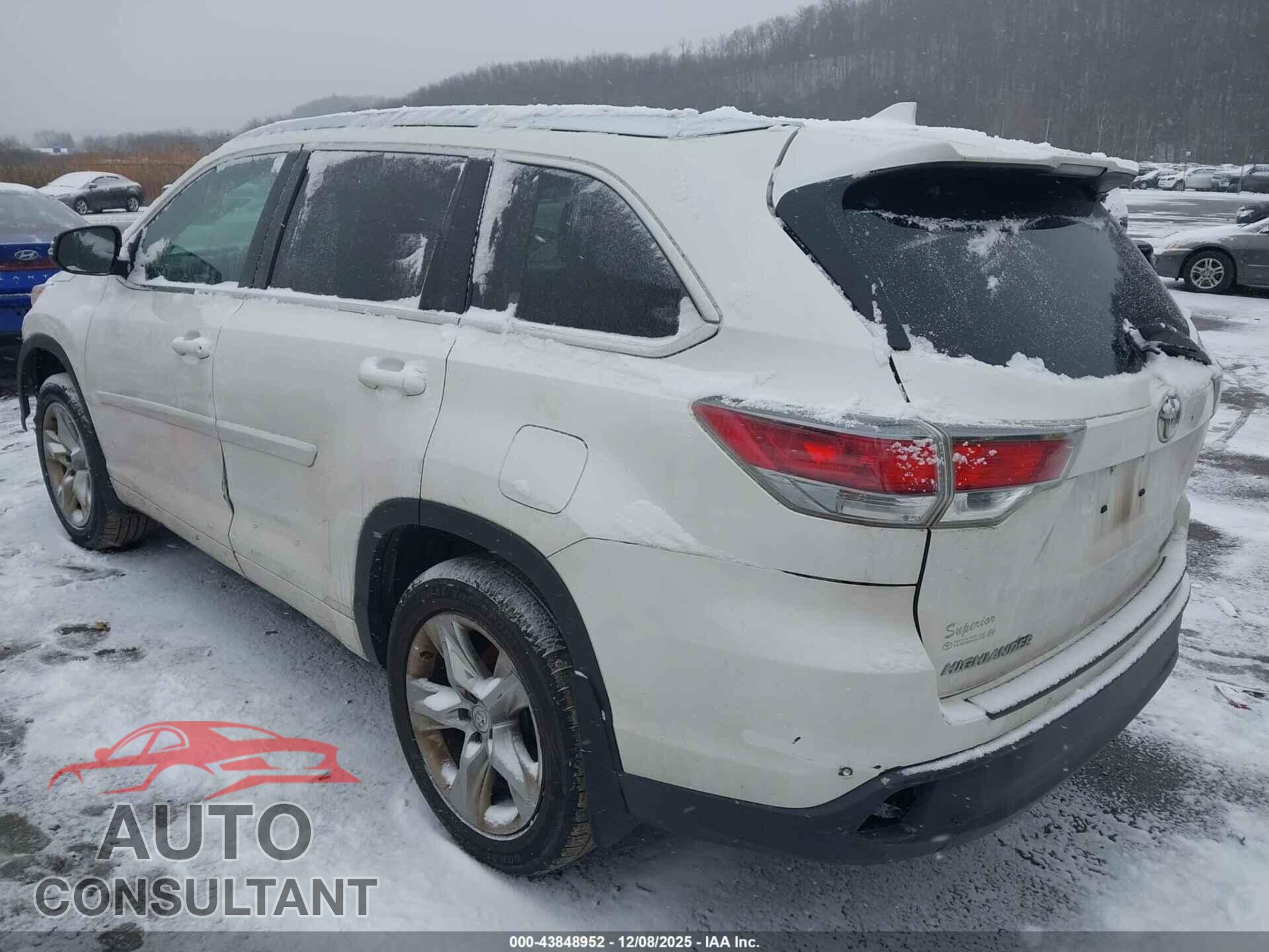 TOYOTA HIGHLANDER 2014 - 5TDDKRFH5ES044223