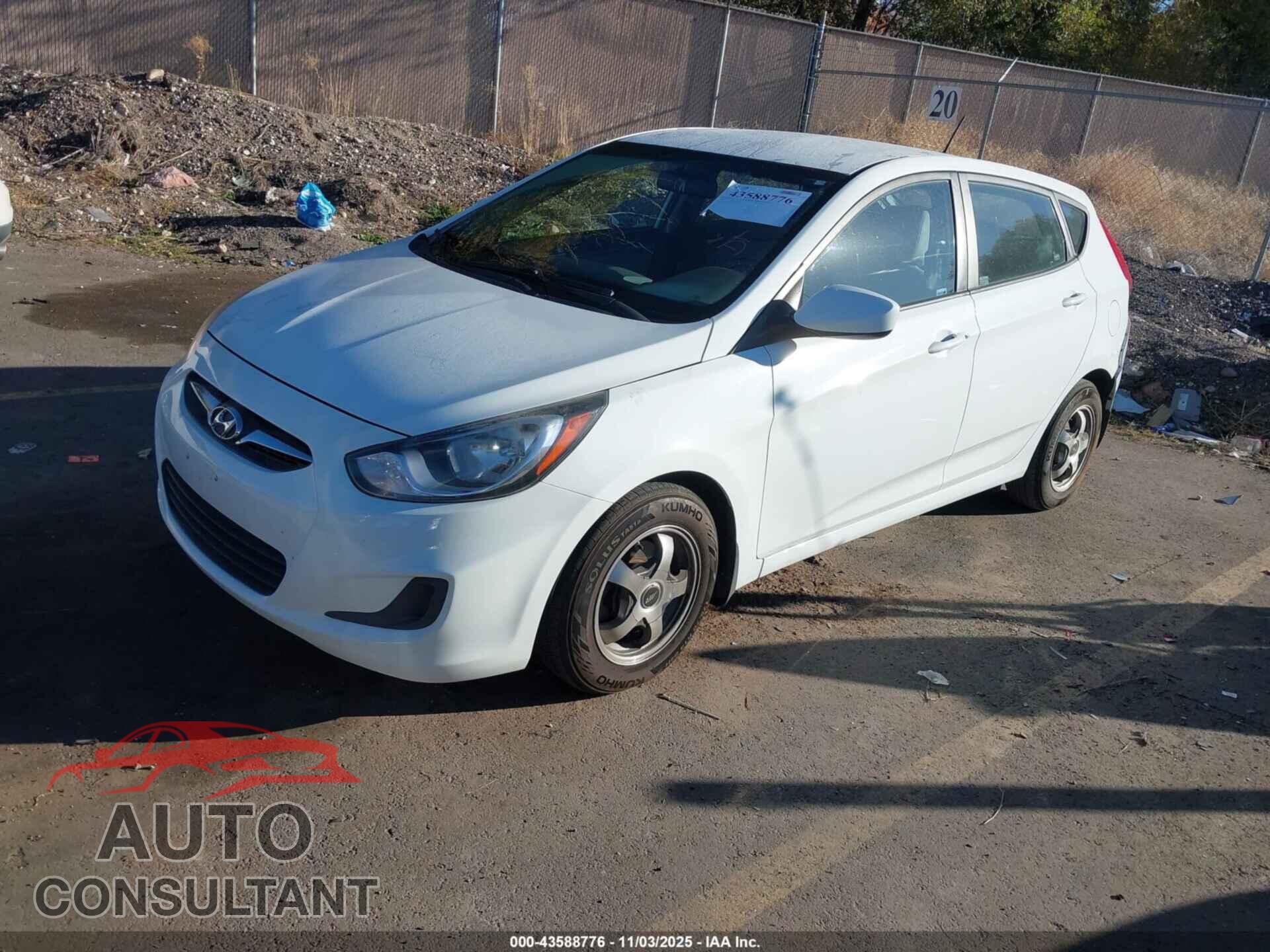 HYUNDAI ACCENT 2014 - KMHCT5AE4EU190148