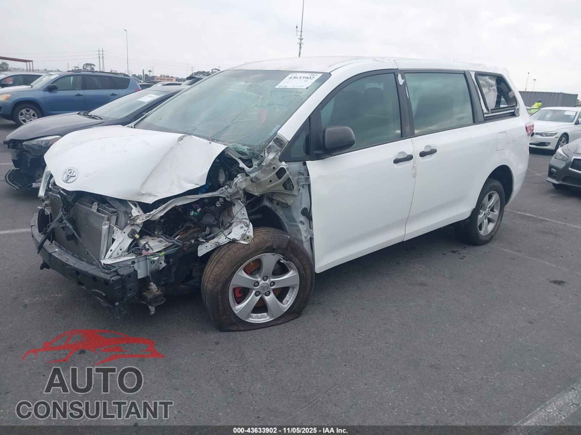 TOYOTA SIENNA 2017 - 5TDZZ3DC6HS773454